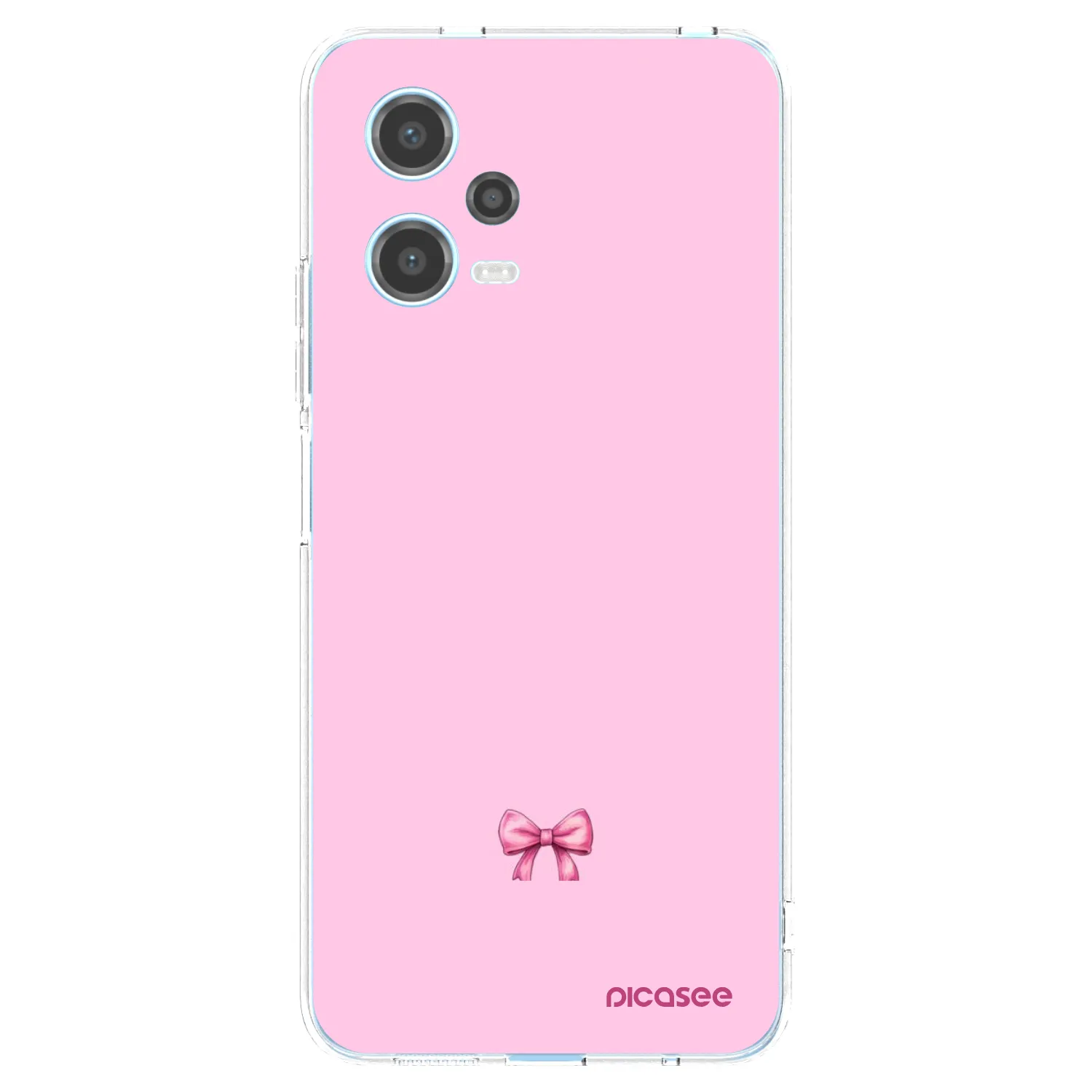 Picasee silikonowe przeźroczyste etui na Xiaomi Redmi Note 12 5G - Blush bow