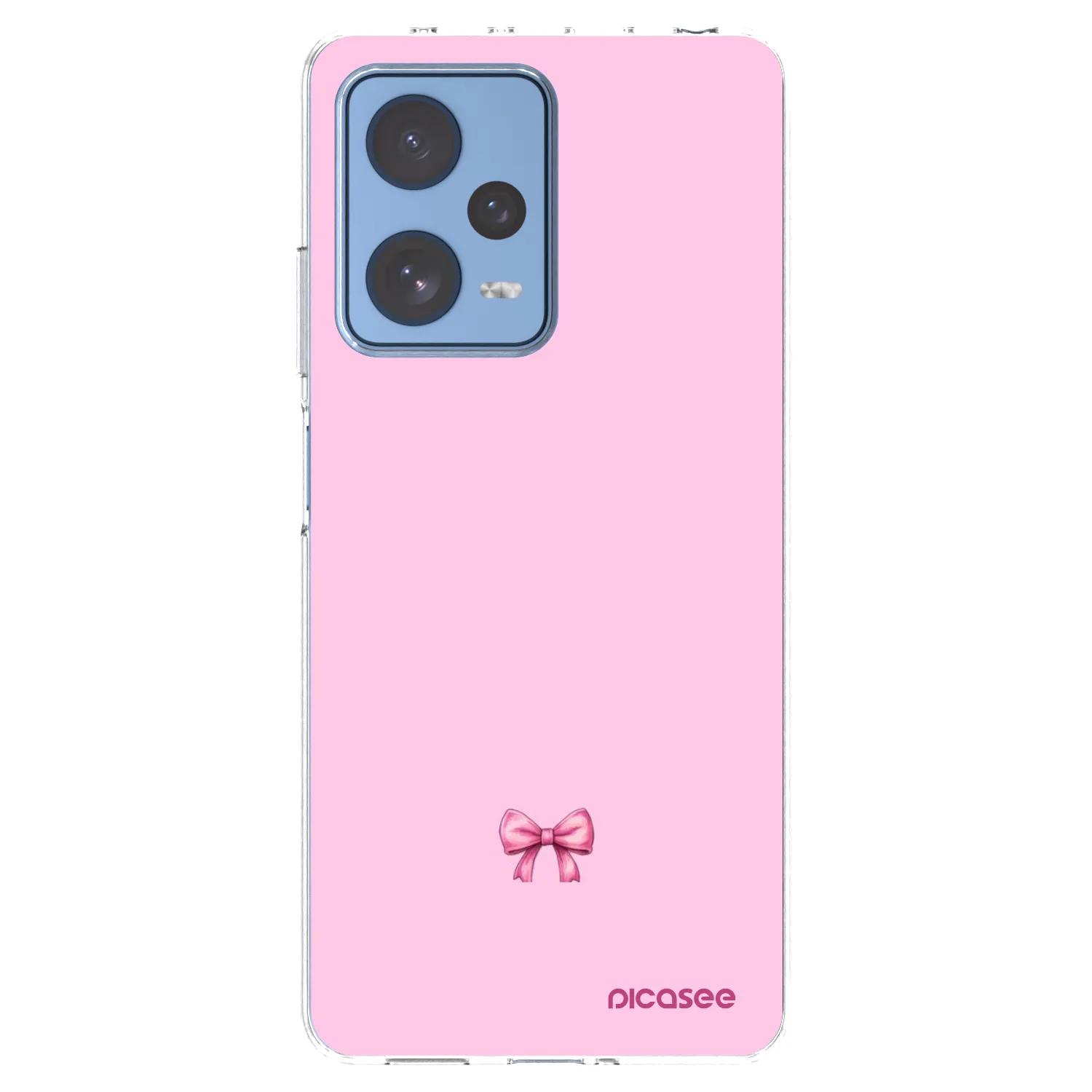 Picasee silikonowe przeźroczyste etui na Xiaomi Redmi Note 12 Pro 5G - Blush bow