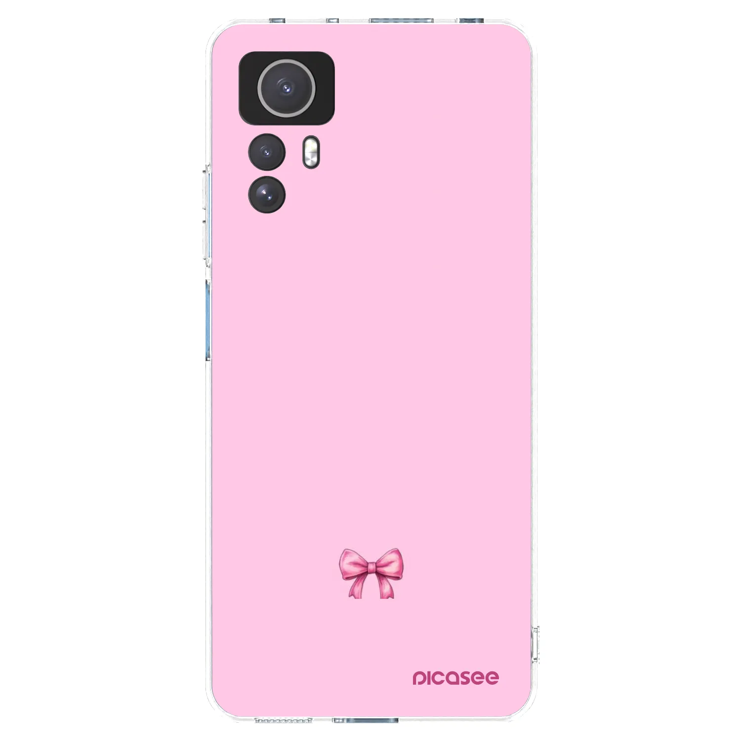 Picasee silikonowe przeźroczyste etui na Xiaomi Redmi Note 12S - Blush bow