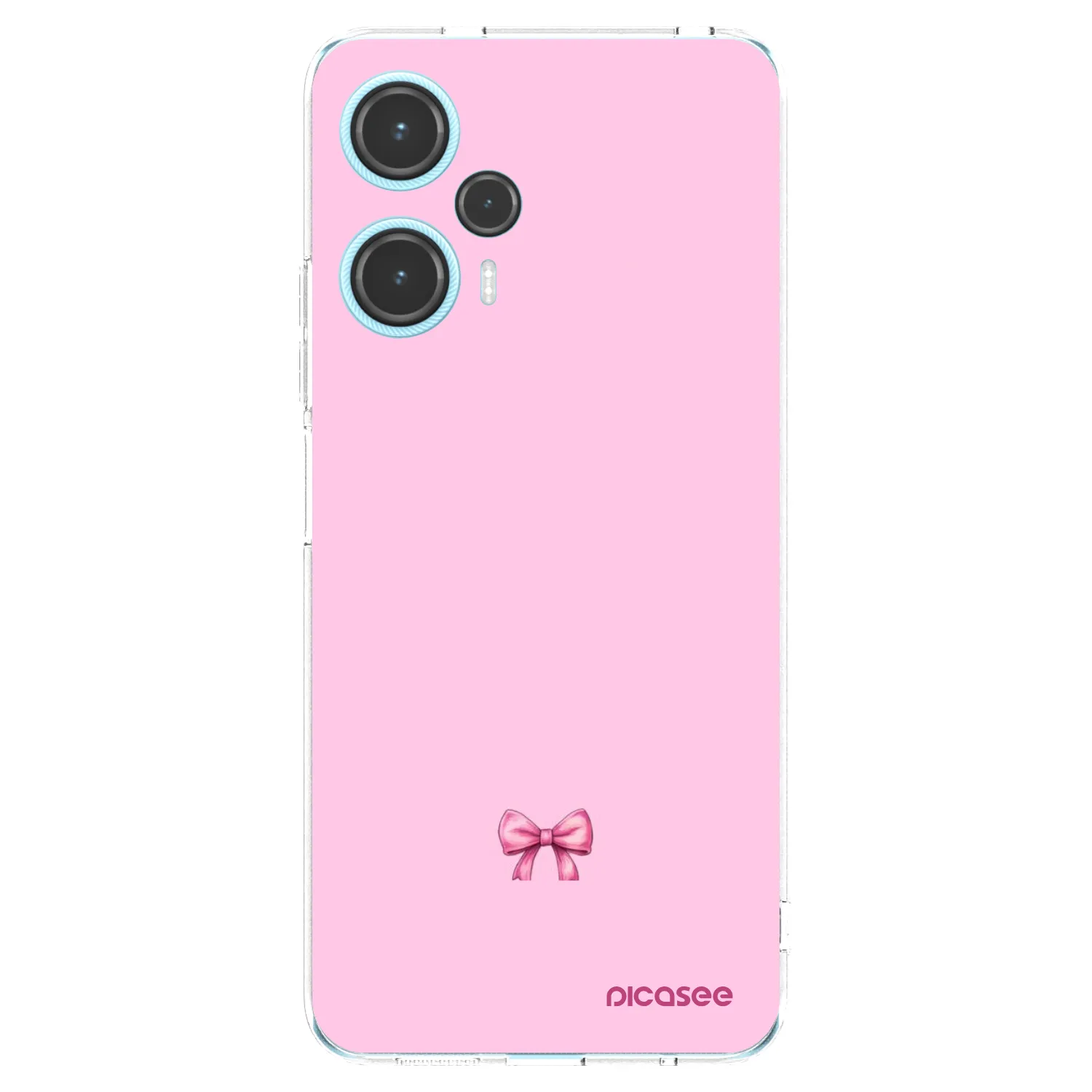 Picasee silikonowe przeźroczyste etui na Xiaomi Poco F5 - Blush bow