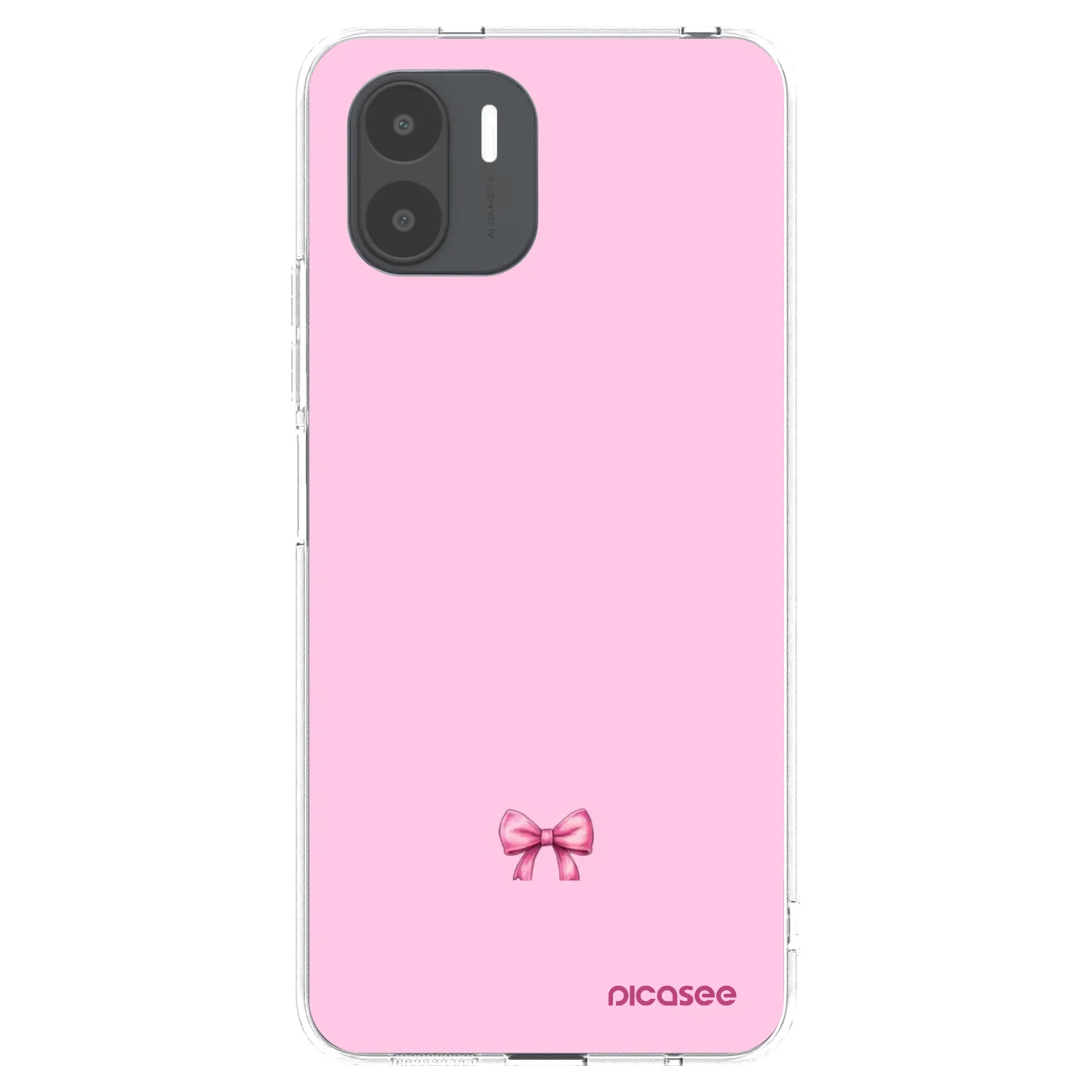 Picasee silikonowe przeźroczyste etui na Xiaomi Redmi A2 - Blush bow