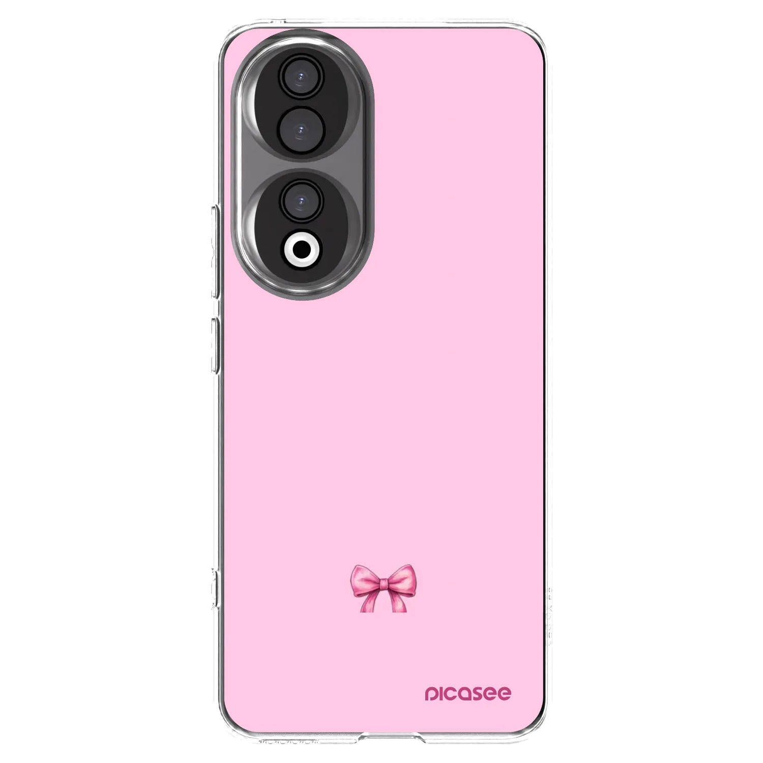 Picasee silikonowe przeźroczyste etui na Honor 90 5G - Blush bow