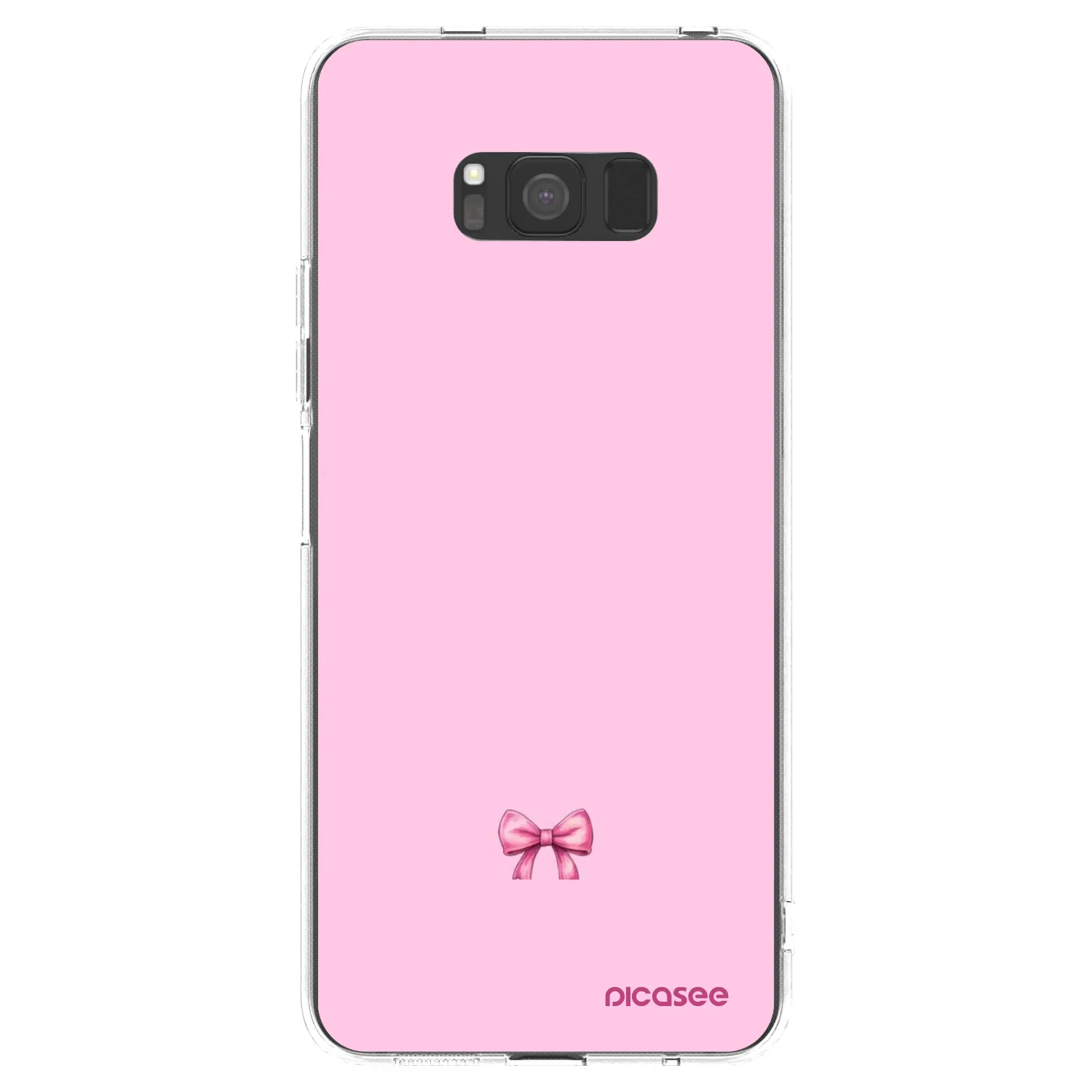 Picasee silikonowe przeźroczyste etui na Samsung Galaxy S8 G950F - Blush bow