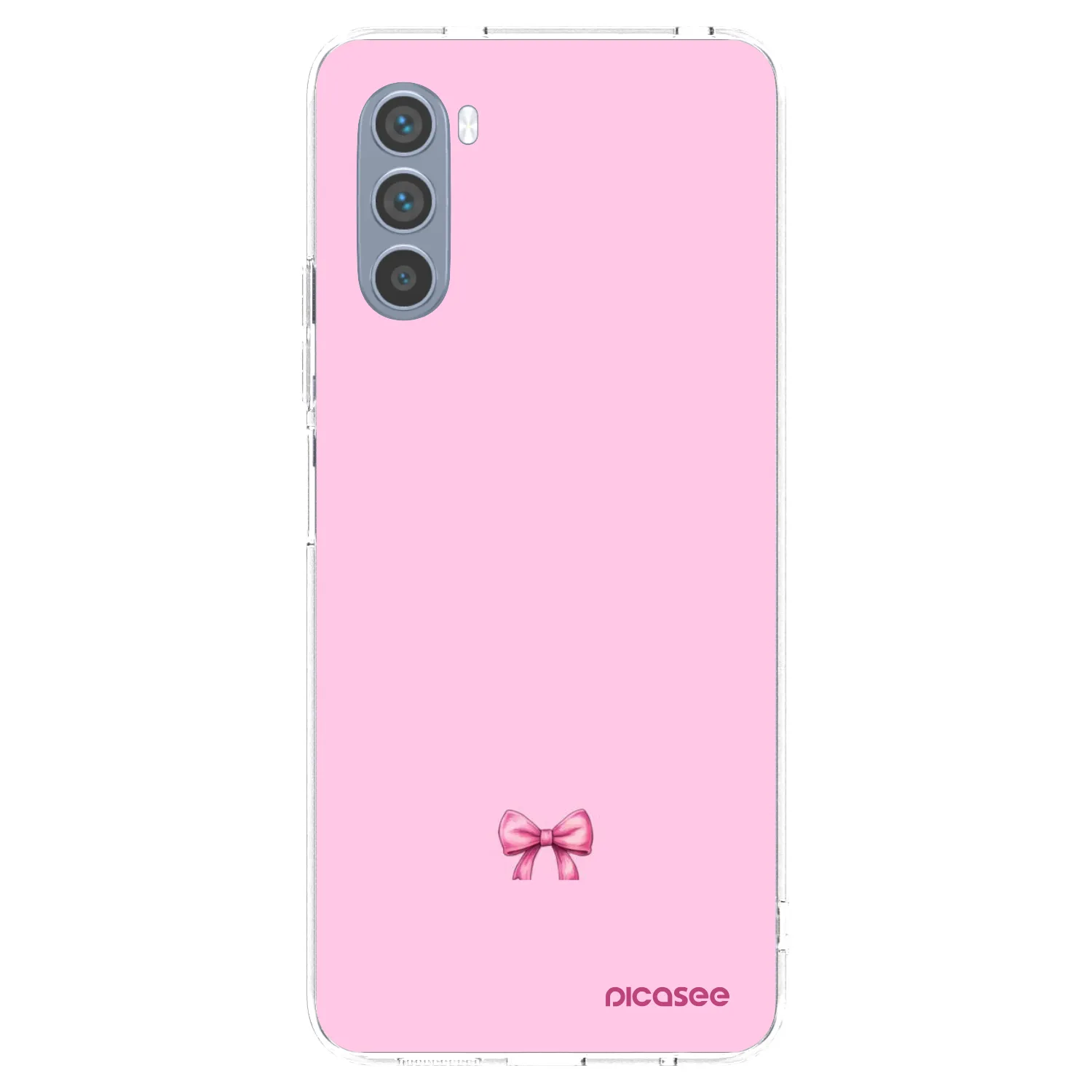 Picasee silikonowe przeźroczyste etui na Motorola Moto G62 - Blush bow