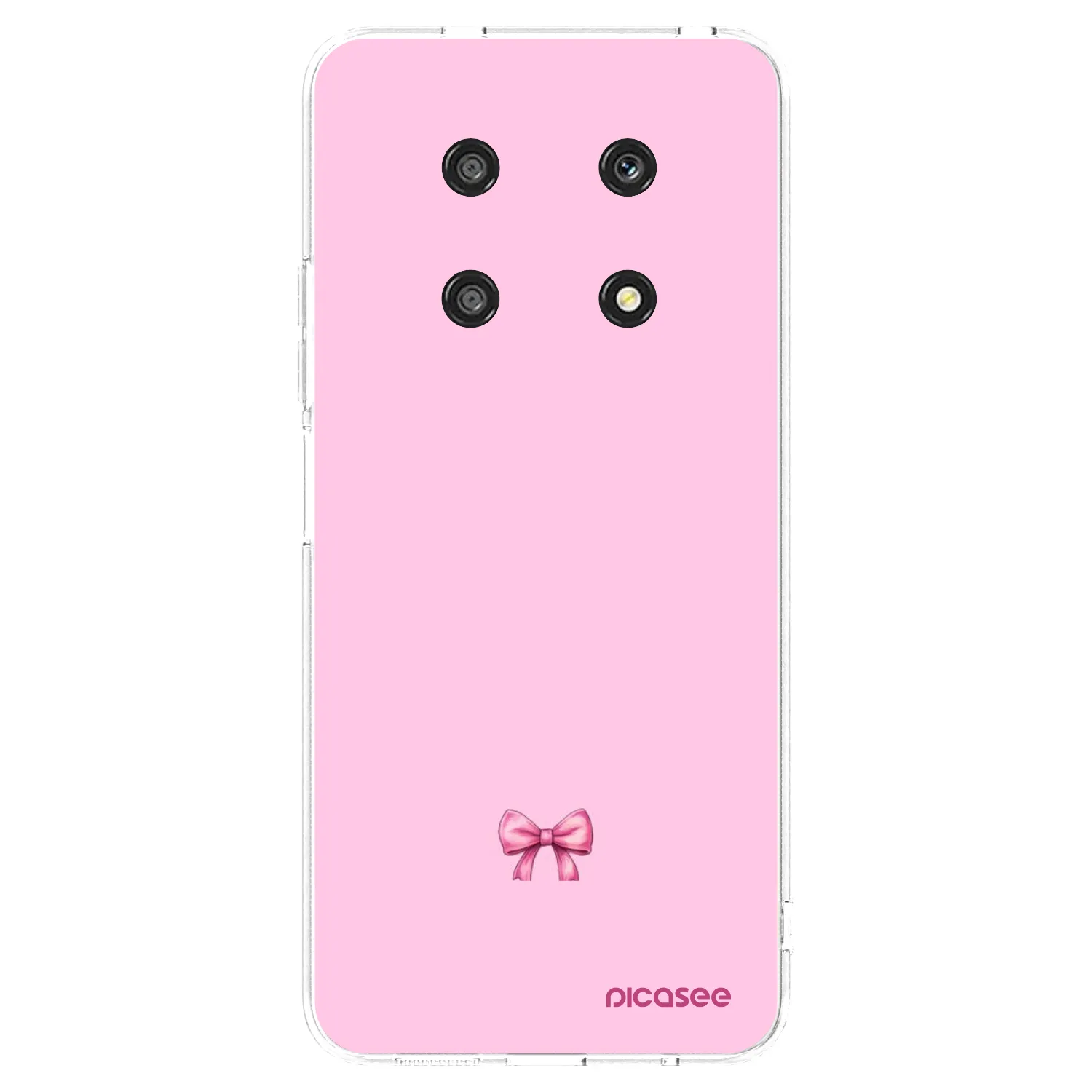 Picasee silikonowe przeźroczyste etui na Honor Magic4 Lite 5G - Blush bow