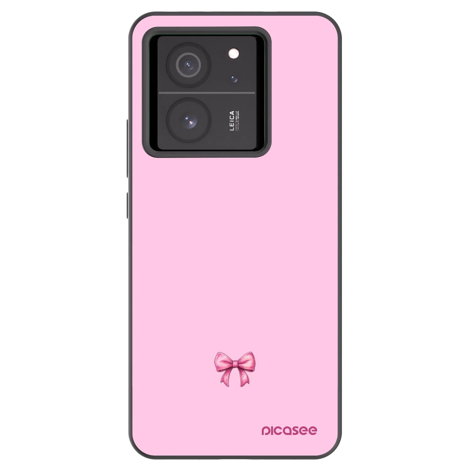 Picasee silikonowe czarne etui na Xiaomi 13T Pro - Blush bow