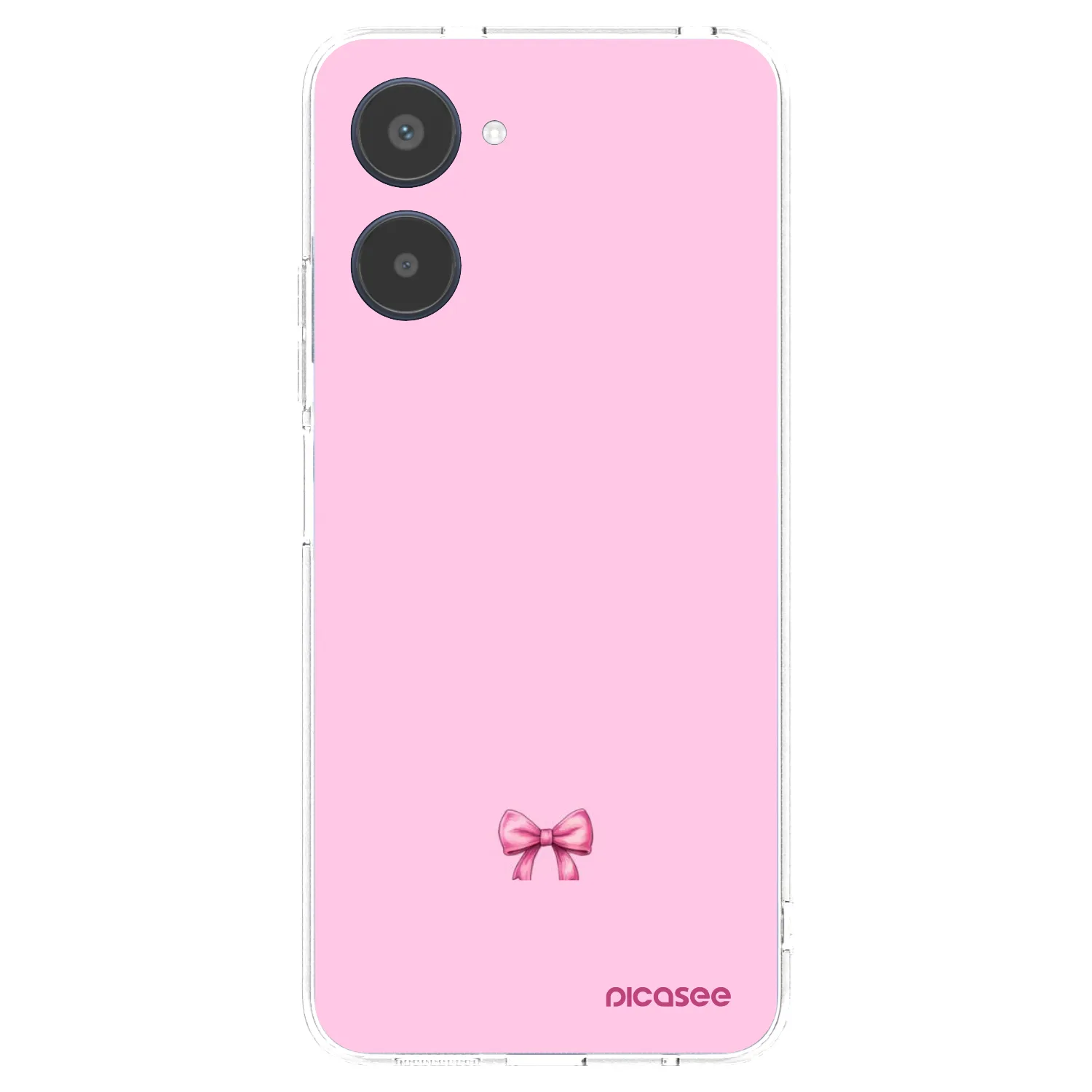 Picasee silikonowe przeźroczyste etui na Realme 10 4G - Blush bow