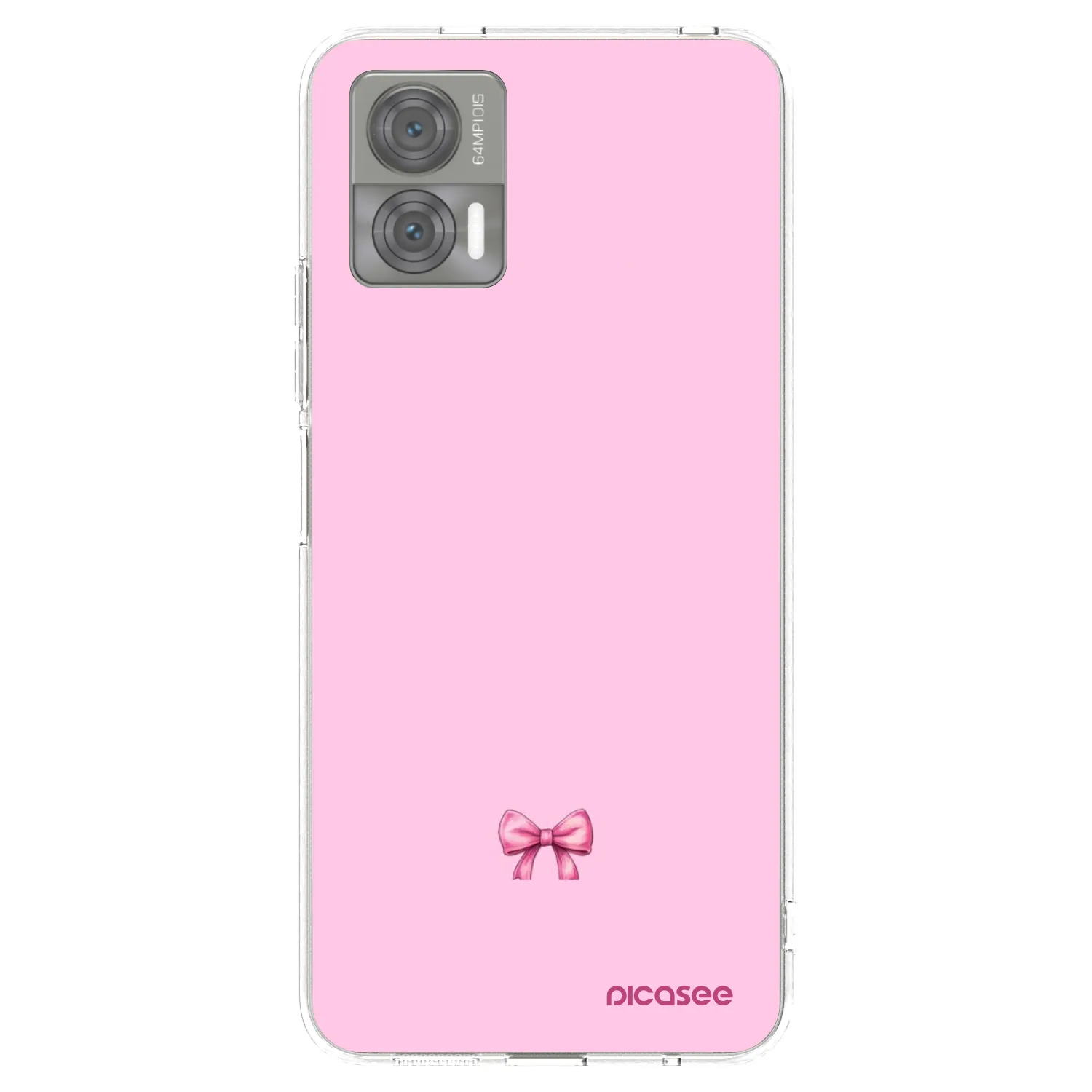 Picasee silikonowe przeźroczyste etui na Motorola Edge 30 Neo - Blush bow