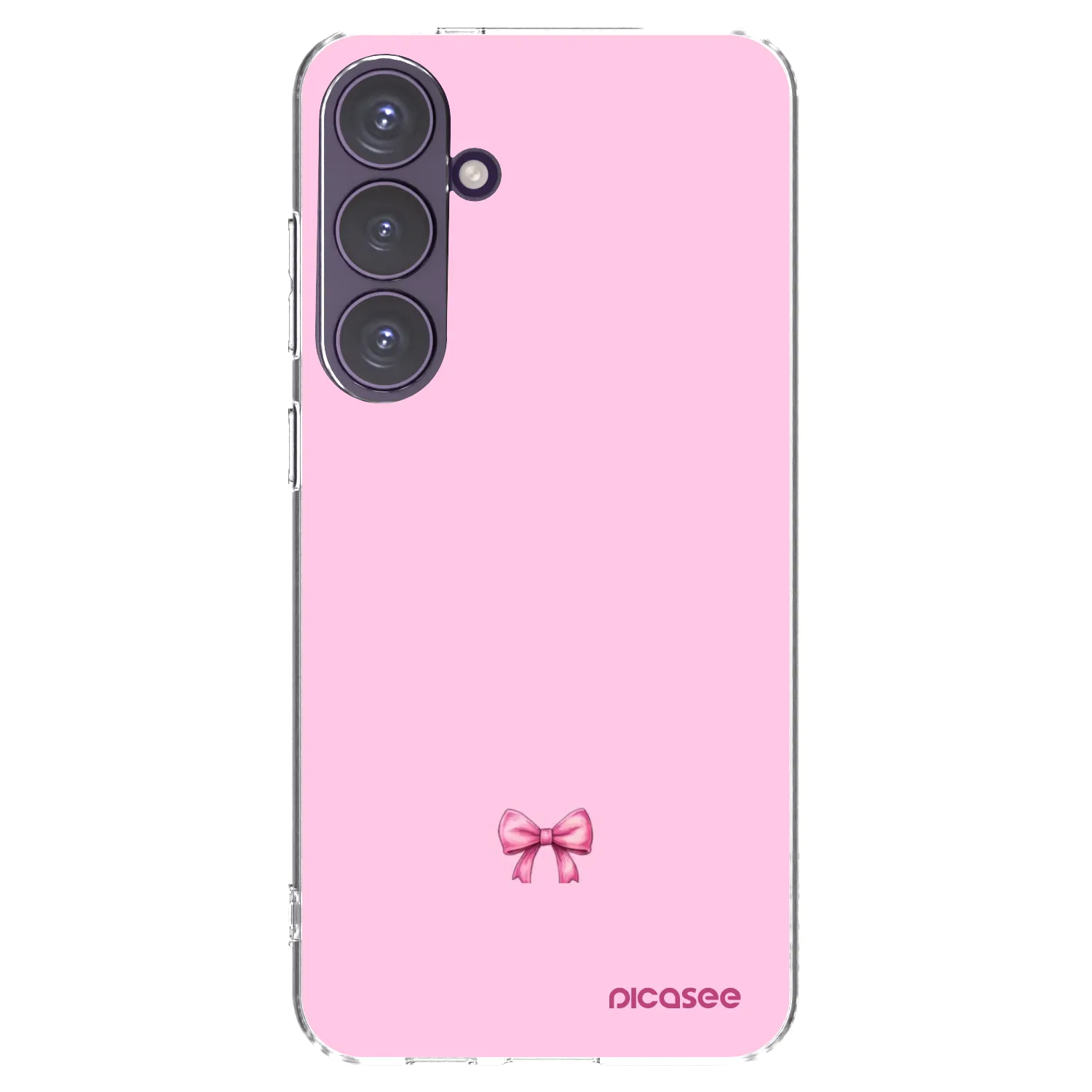 Picasee silikonowe przeźroczyste etui na Samsung Galaxy S24+ S926B 5G - Blush bow