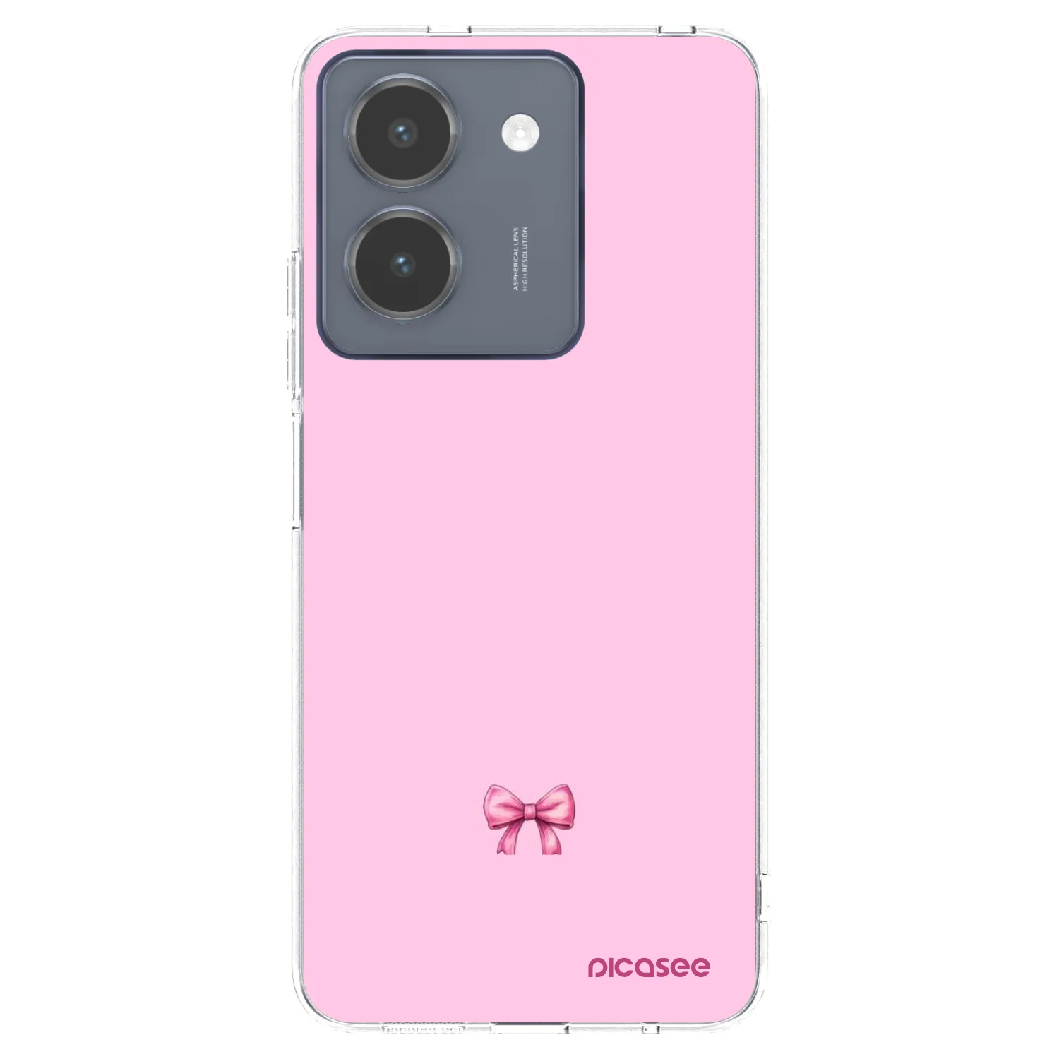 Picasee silikonowe przeźroczyste etui na Vivo Y36 4G - Blush bow