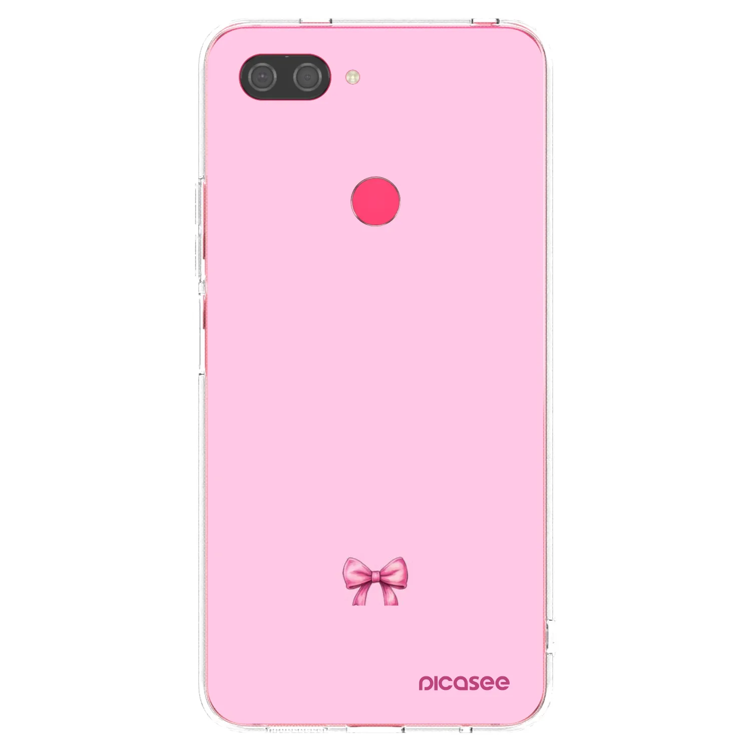 Picasee silikonowe przeźroczyste etui na Xiaomi Mi 8 Lite - Blush bow