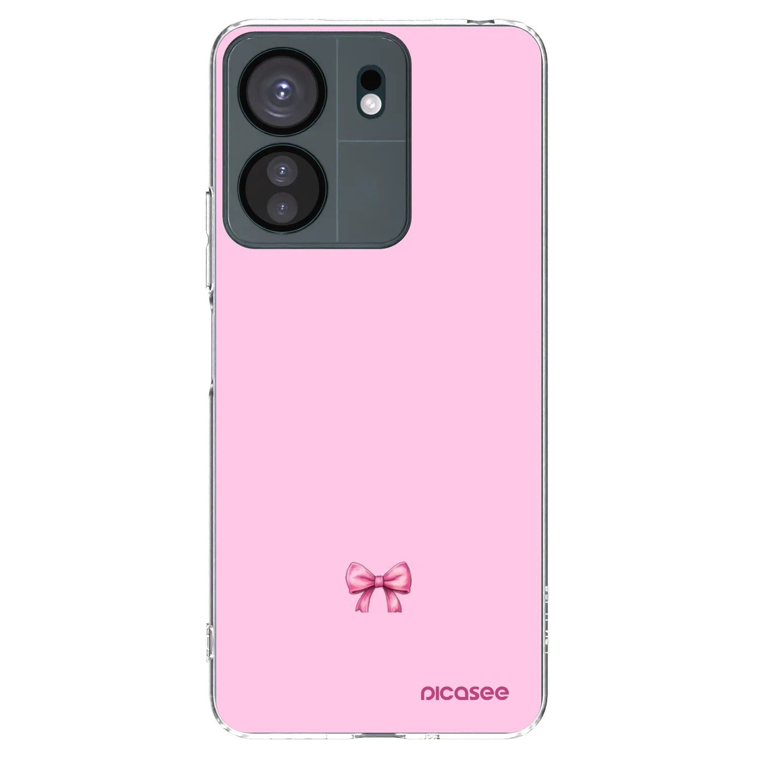 Picasee silikonowe przeźroczyste etui na Xiaomi Redmi 13C 4G - Blush bow