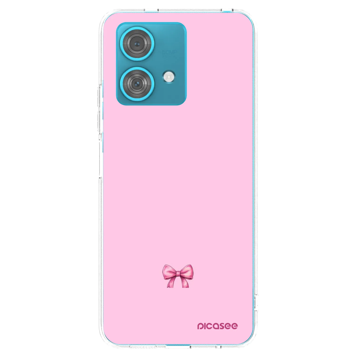 Picasee silikonowe przeźroczyste etui na Motorola Edge 40 Neo - Blush bow