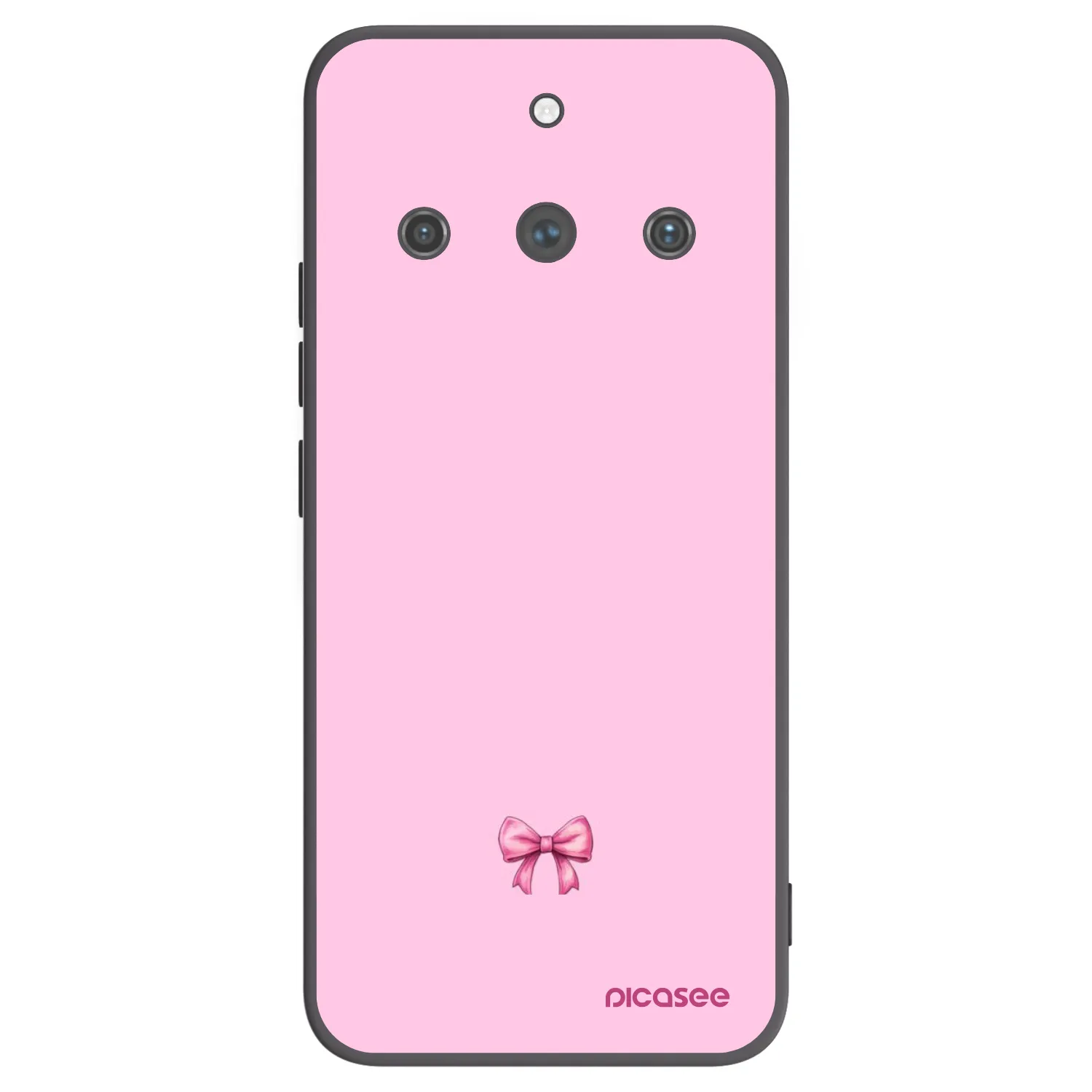 Picasee silikonowe czarne etui na Realme 11 Pro+ - Blush bow