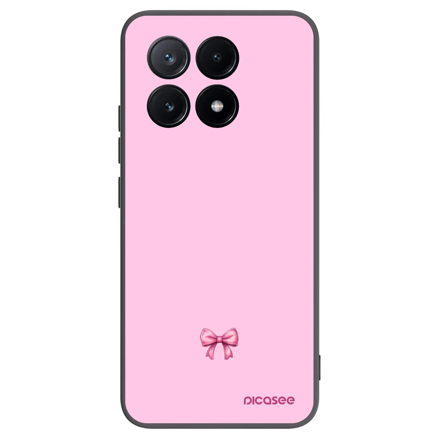 Picasee silikonowe czarne etui na Xiaomi Poco X6 Pro - Blush bow
