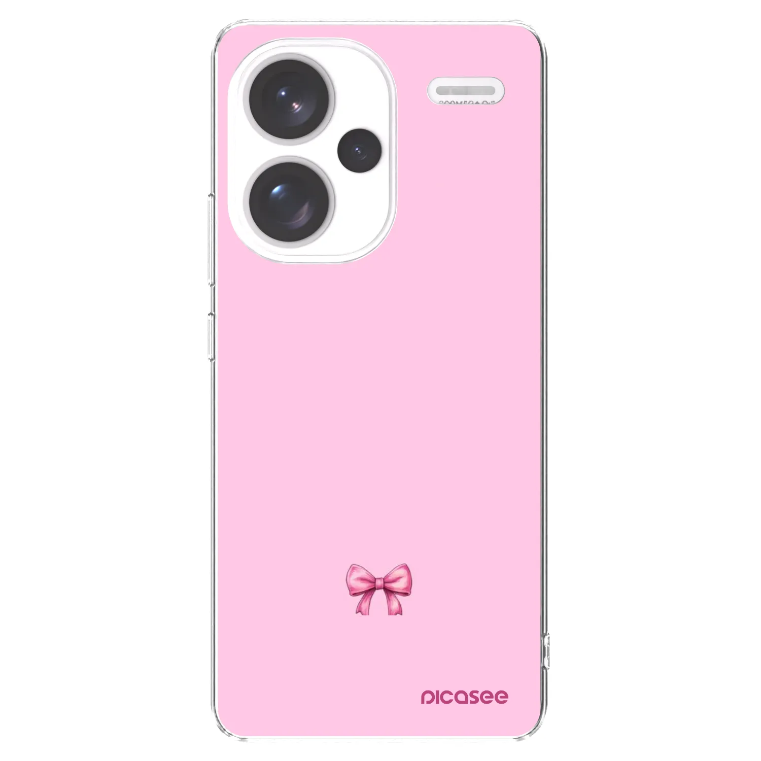 Picasee silikonowe przeźroczyste etui na Xiaomi Redmi Note 13 Pro+ 5G - Blush bow