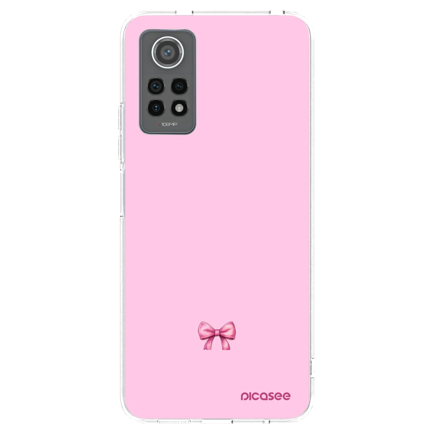 Picasee silikonowe przeźroczyste etui na Xiaomi Redmi Note 12 Pro 4G - Blush bow