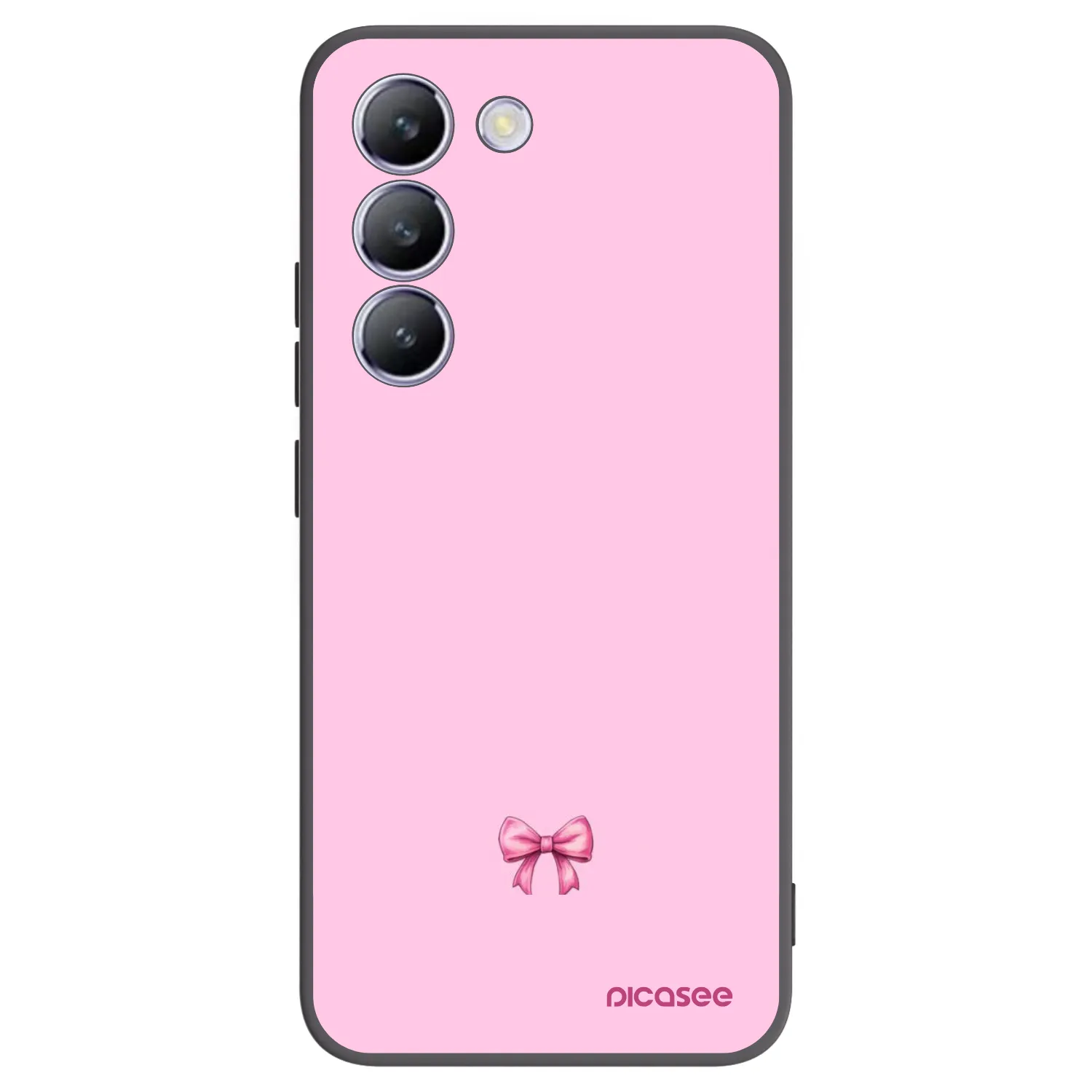 Picasee silikonowe czarne etui na Vivo V40 SE 5G - Blush bow