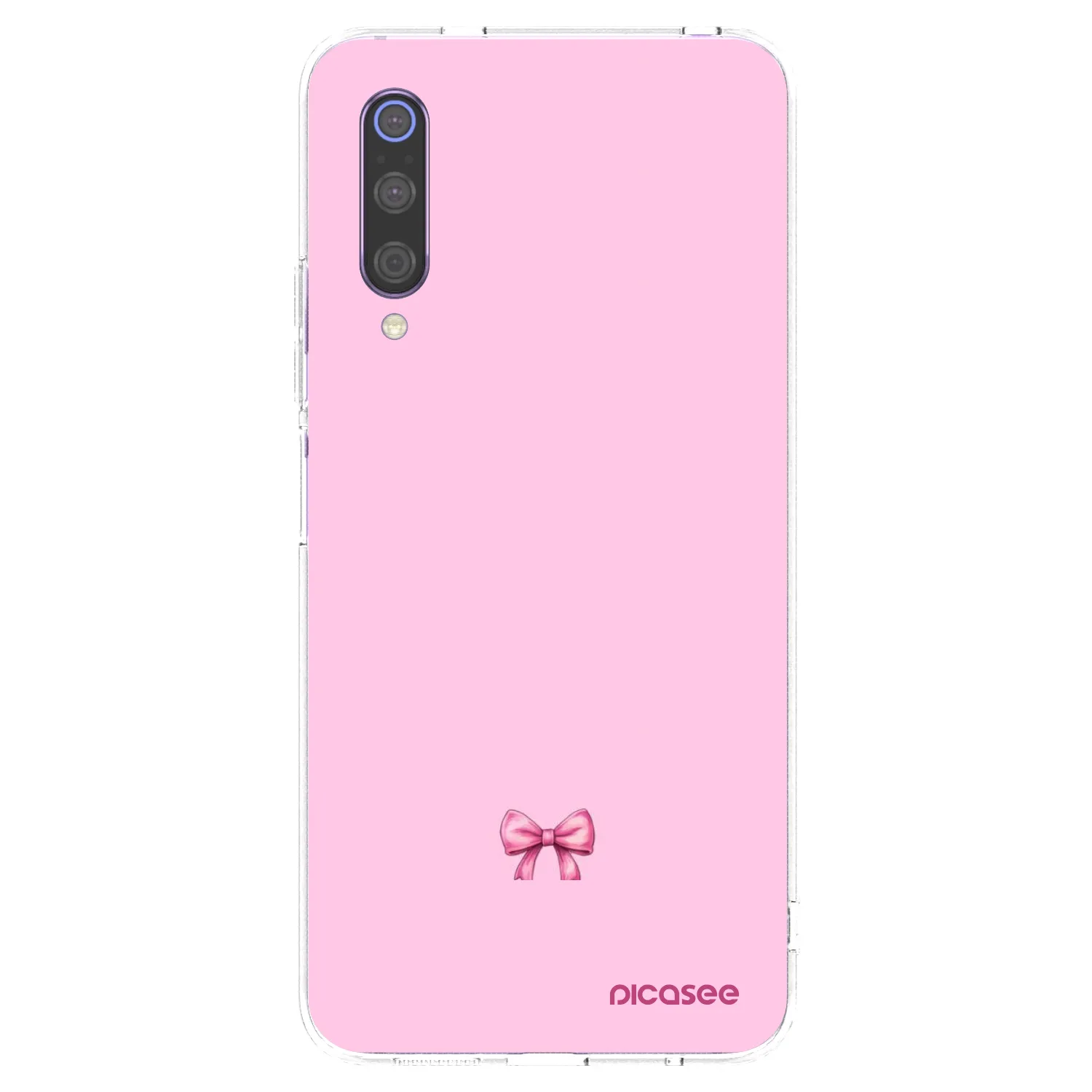 Picasee silikonowe przeźroczyste etui na Xiaomi Mi 9 - Blush bow