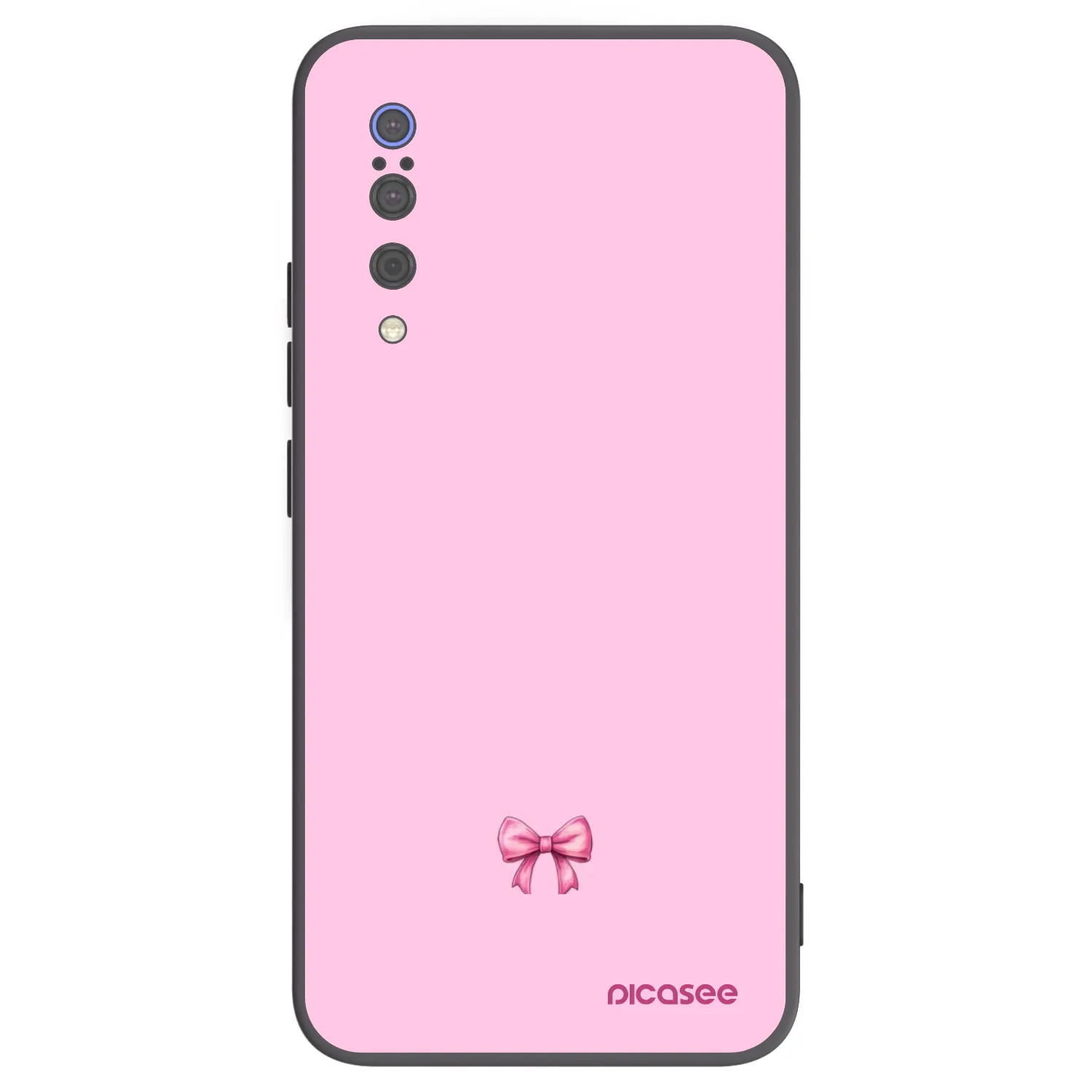 Picasee silikonowe czarne etui na Xiaomi Mi 9 - Blush bow