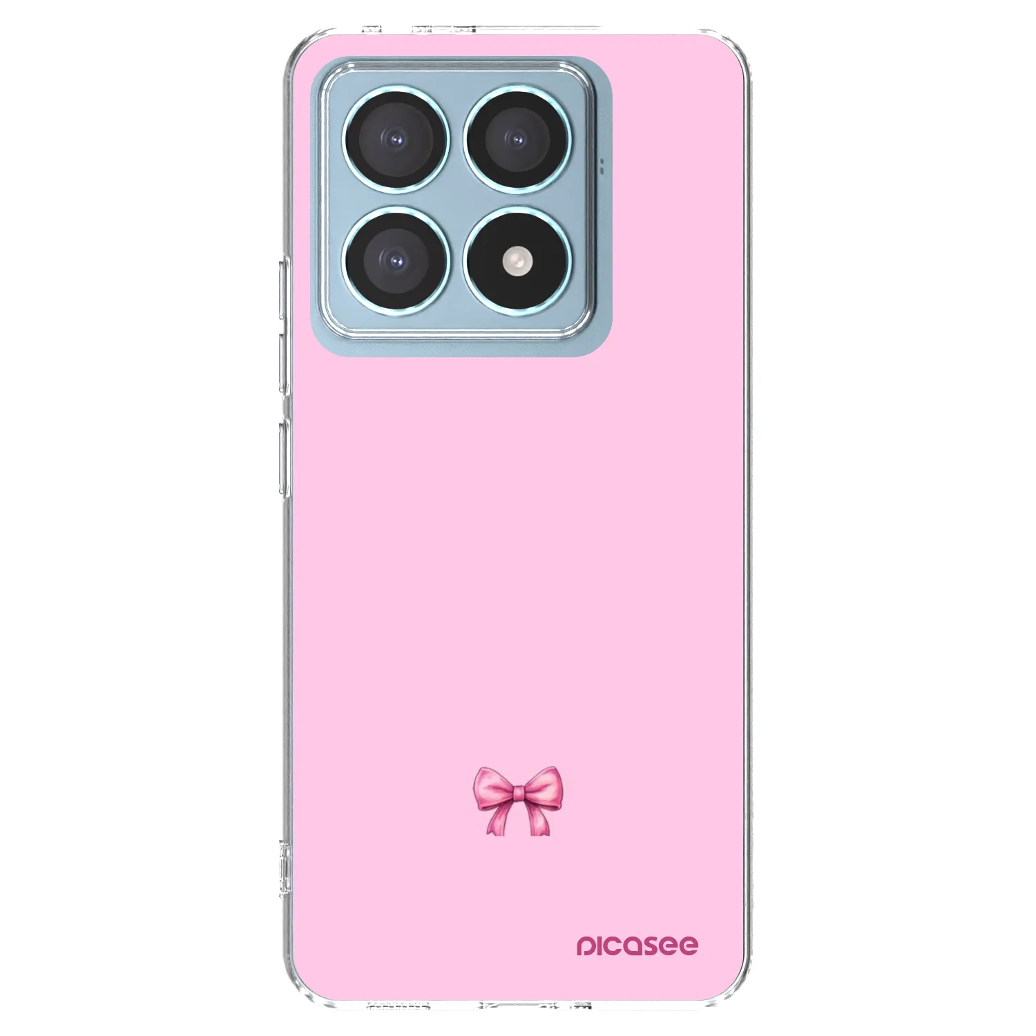 Picasee silikonowe przeźroczyste etui na Xiaomi 14T Pro - Blush bow