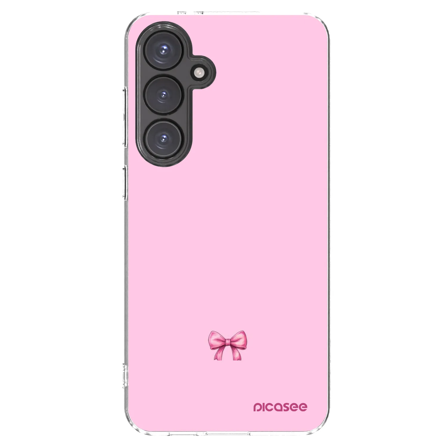 Picasee silikonowe przeźroczyste etui na Samsung Galaxy S24 FE S721B - Blush bow
