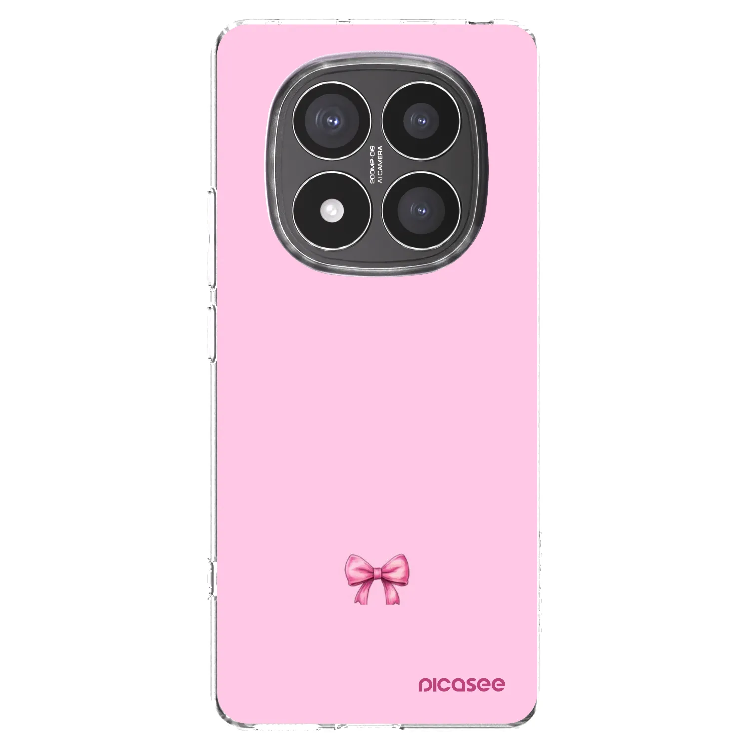 Picasee silikonowe przeźroczyste etui na Xiaomi Redmi Note 14 Pro+ 5G - Blush bow