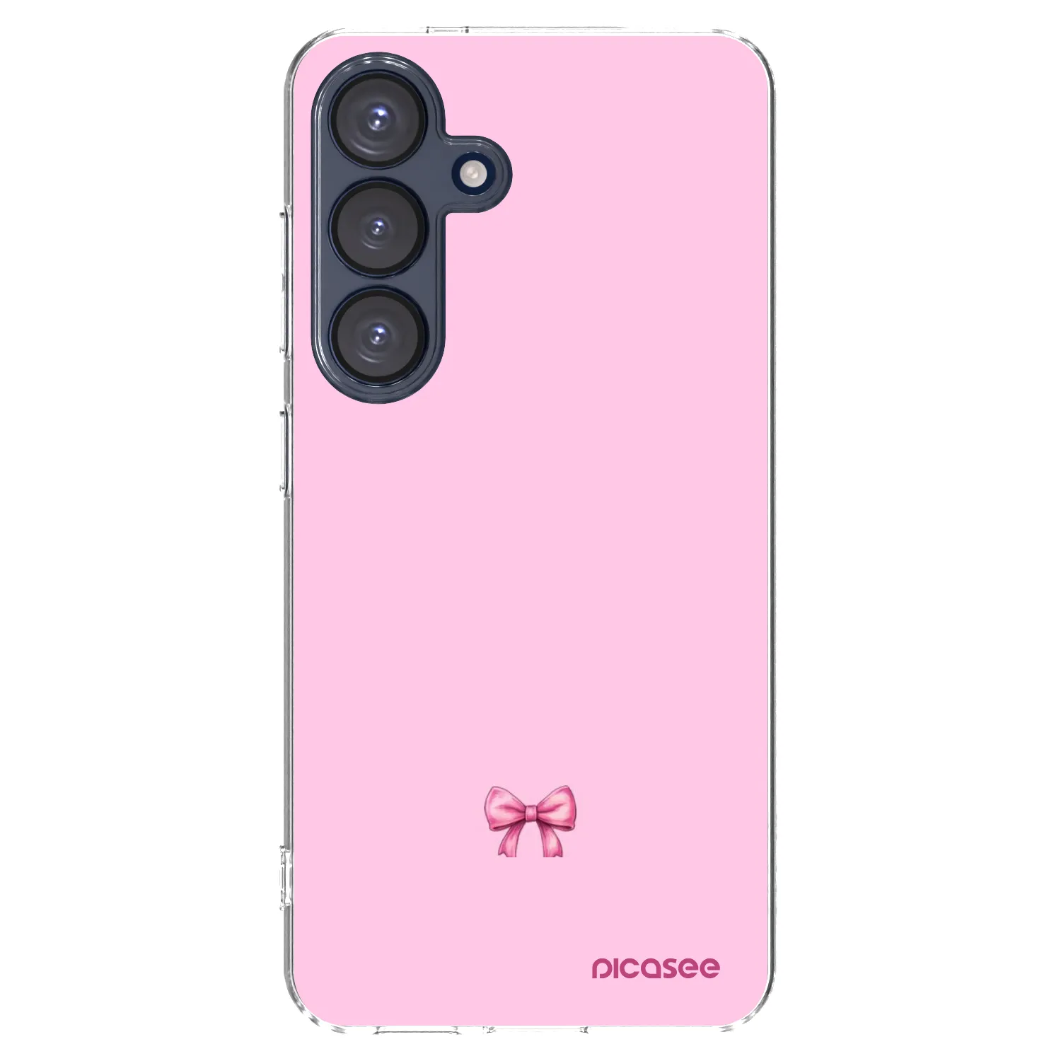 Picasee silikonowe przeźroczyste etui na Samsung Galaxy S25 5G - Blush bow