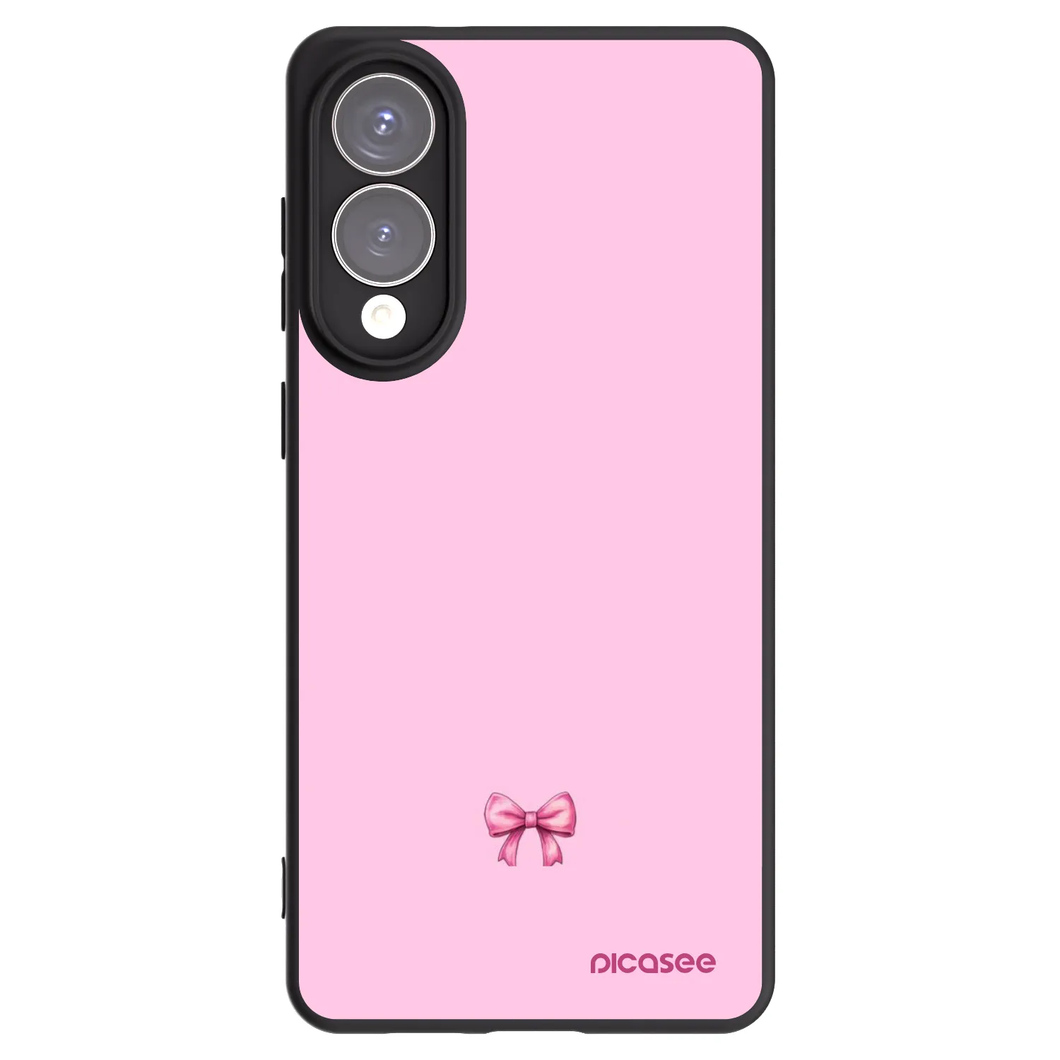 Picasee silikonowe czarne etui na Samsung Galaxy S25 Edge 5G - Blush bow