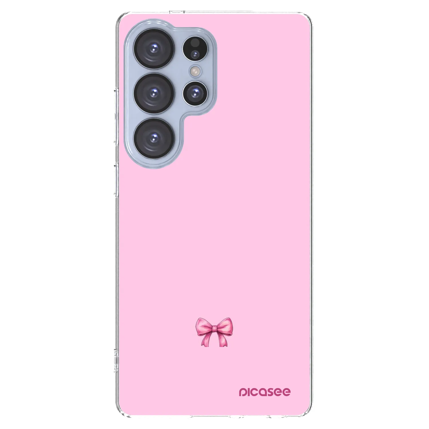 Picasee silikonowe przeźroczyste etui na Samsung Galaxy S25 Ultra 5G - Blush bow