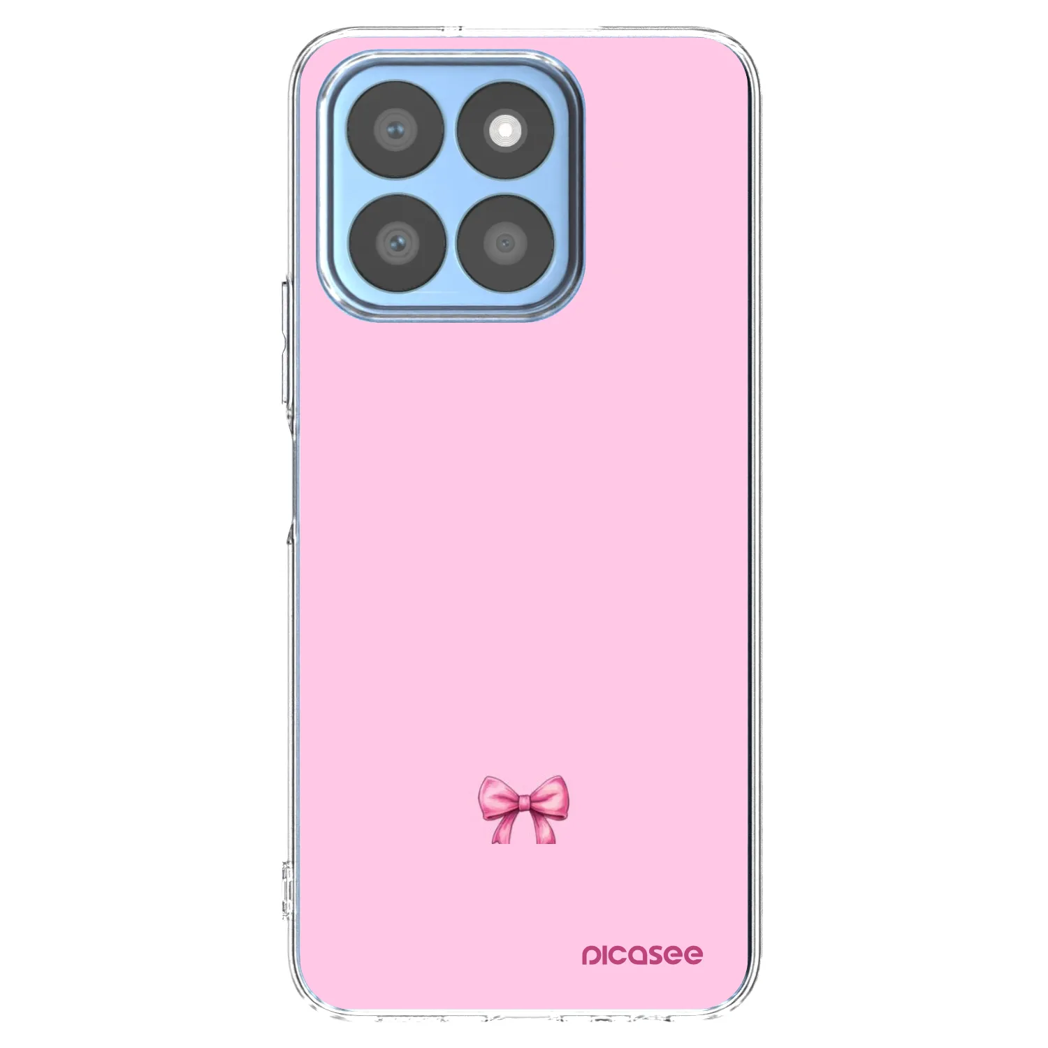 Picasee silikonowe przeźroczyste etui na Honor X8c - Blush bow