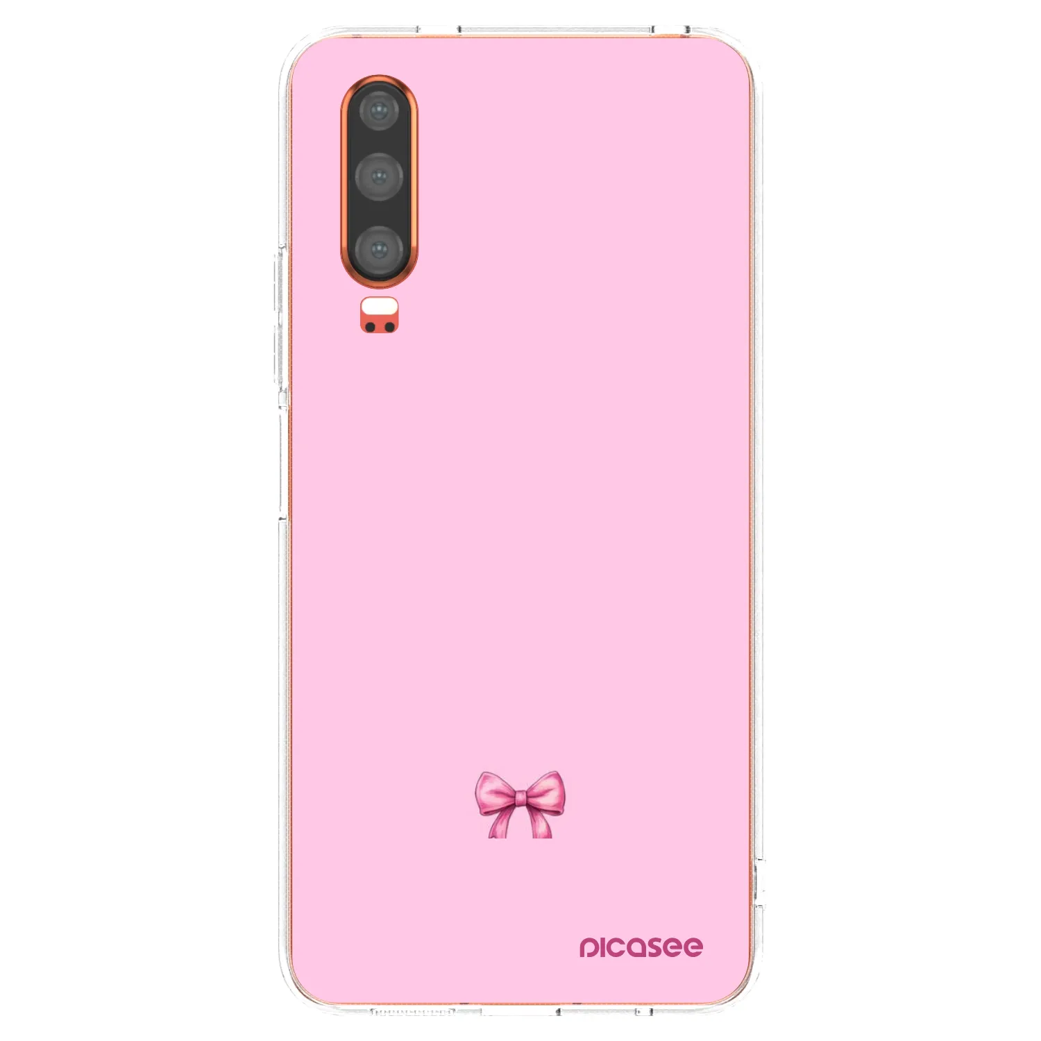 Picasee silikonowe przeźroczyste etui na Huawei P30 - Blush bow