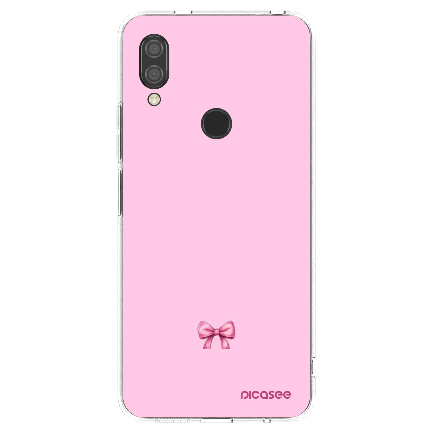 Picasee silikonowe przeźroczyste etui na Xiaomi Redmi 7 - Blush bow