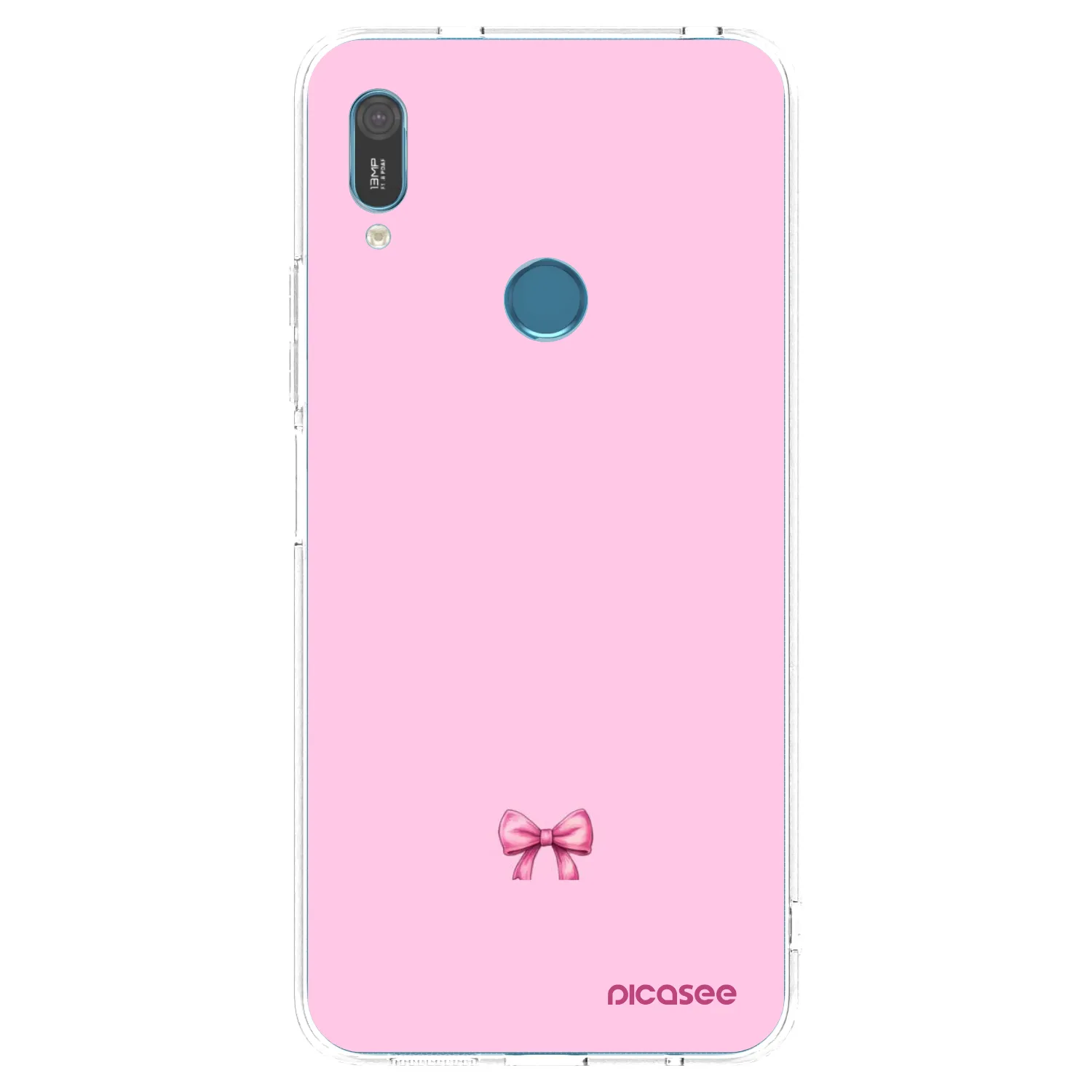Picasee silikonowe przeźroczyste etui na Huawei Y6 2019 - Blush bow