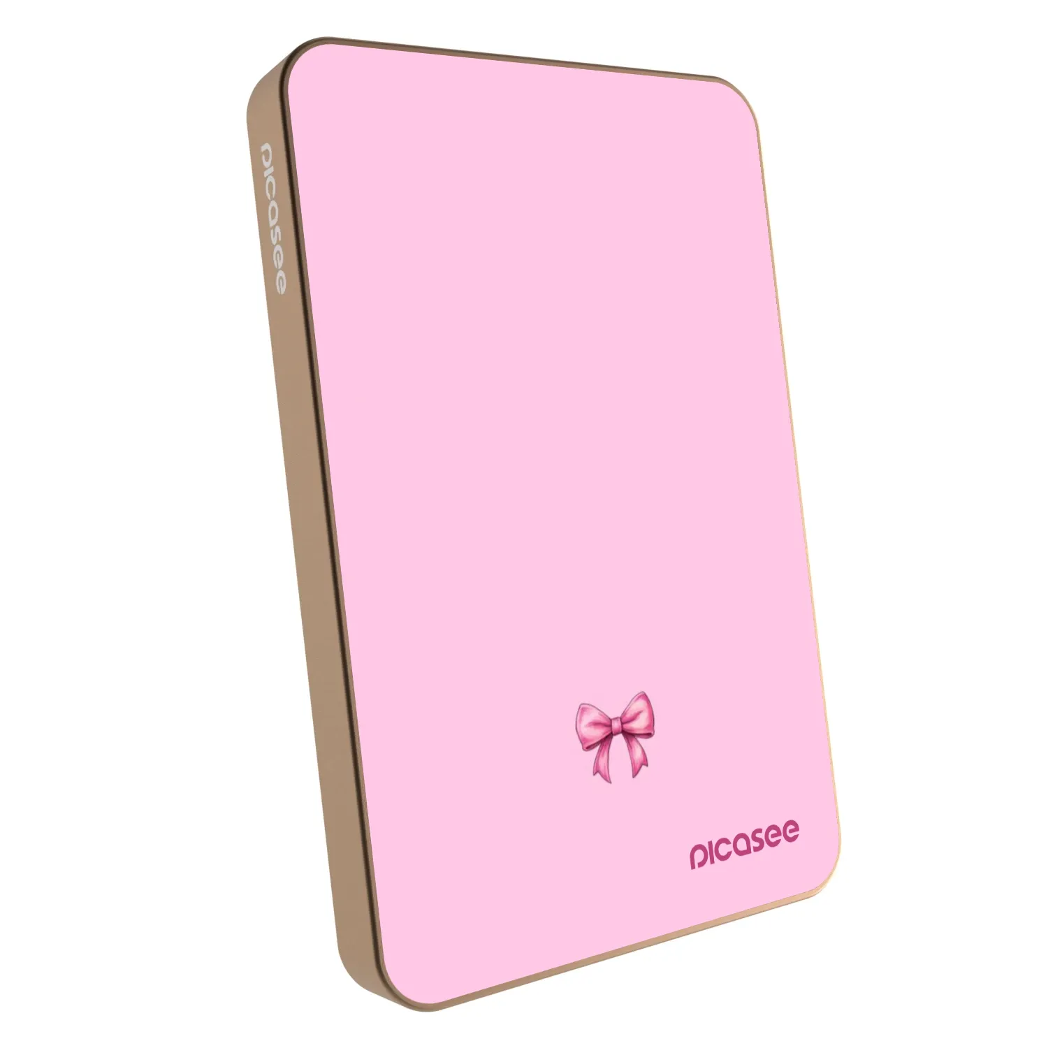 Picasee Powerbank z MagSafe 5 000 mAh Złoty - Blush bow