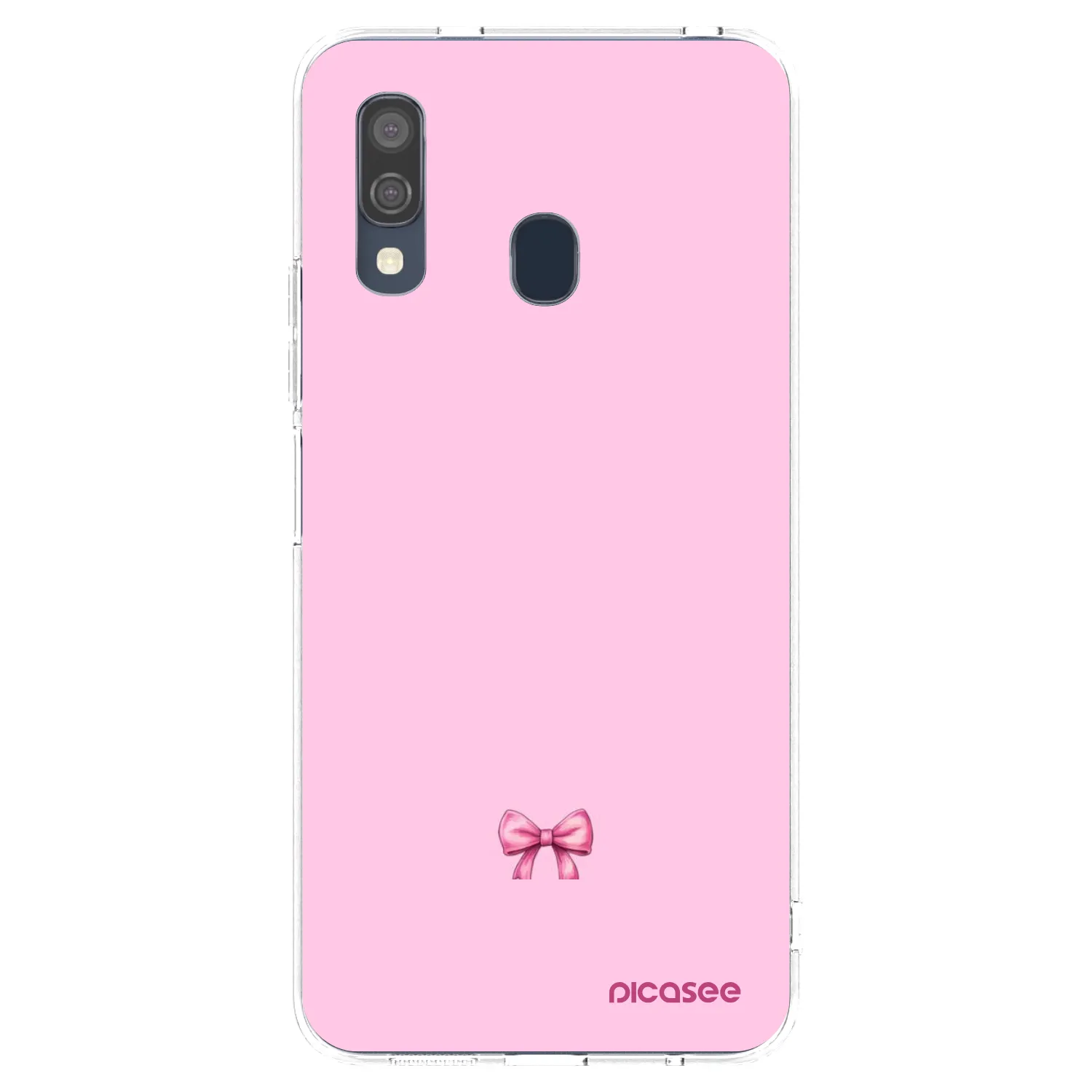 Picasee silikonowe przeźroczyste etui na Samsung Galaxy A40 A405F - Blush bow
