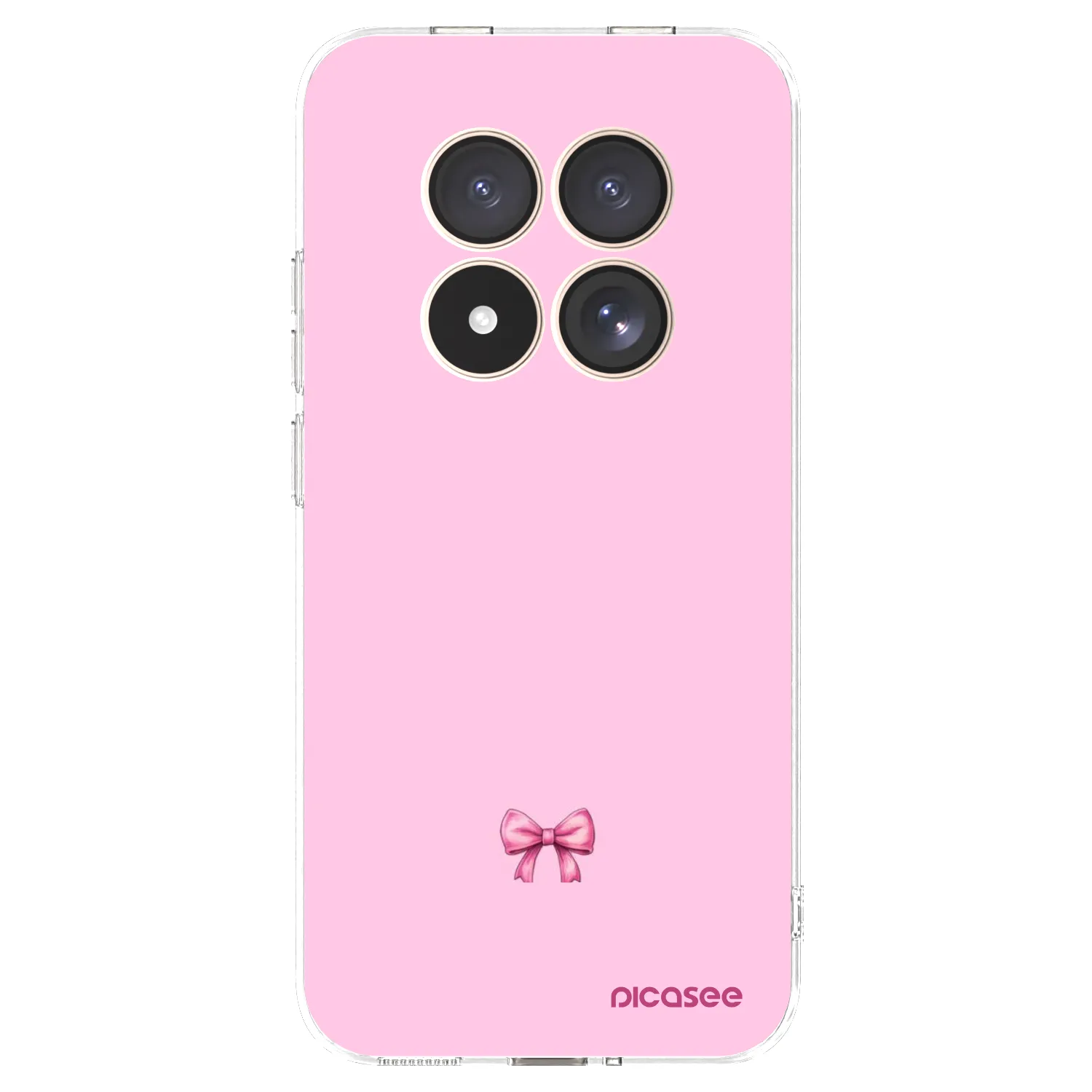 Picasee silikonowe przeźroczyste etui na Xiaomi Redmi Note 15 Pro 4G - Blush bow