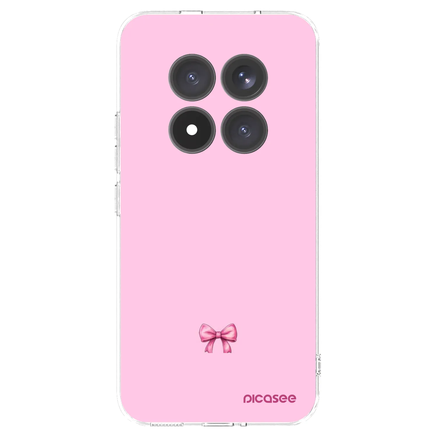 Picasee silikonowe przeźroczyste etui na Xiaomi Redmi Note 15 Pro+ - Blush bow