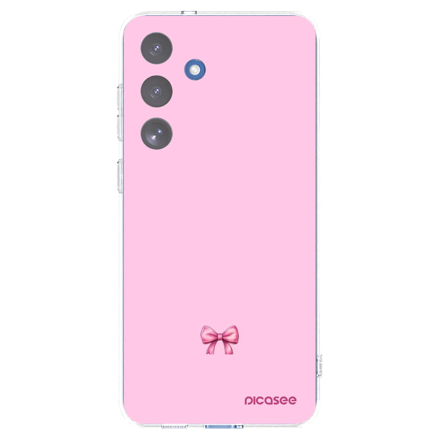 Picasee silikonowe przeźroczyste etui na Samsung Galaxy S25 FE 5G - Blush bow