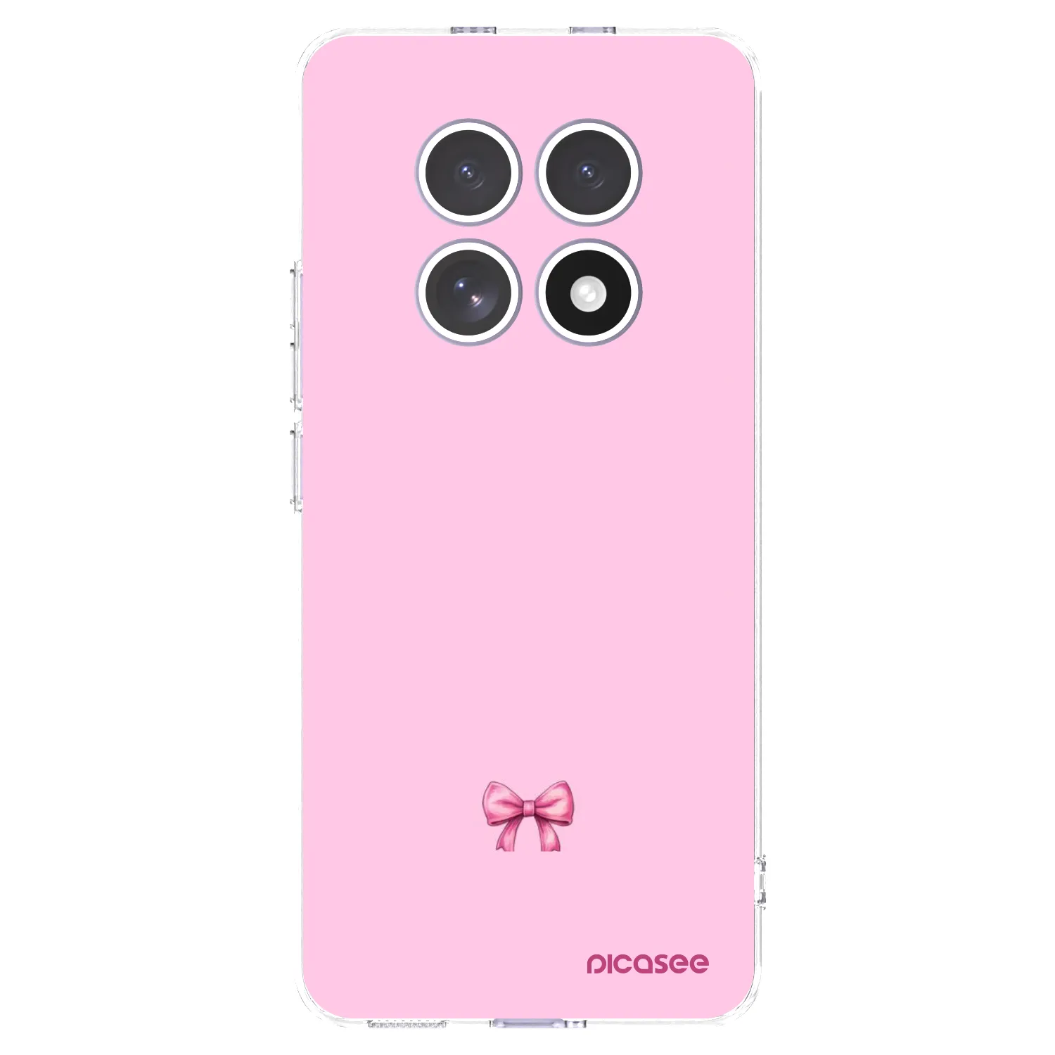 Picasee silikonowe przeźroczyste etui na Xiaomi Redmi Note 15 4G - Blush bow