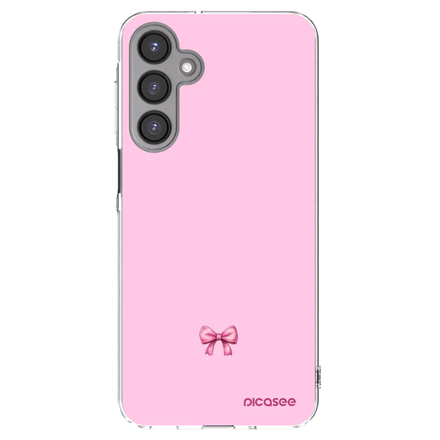 Picasee silikonowe przeźroczyste etui na Samsung Galaxy A16 4G - Blush bow