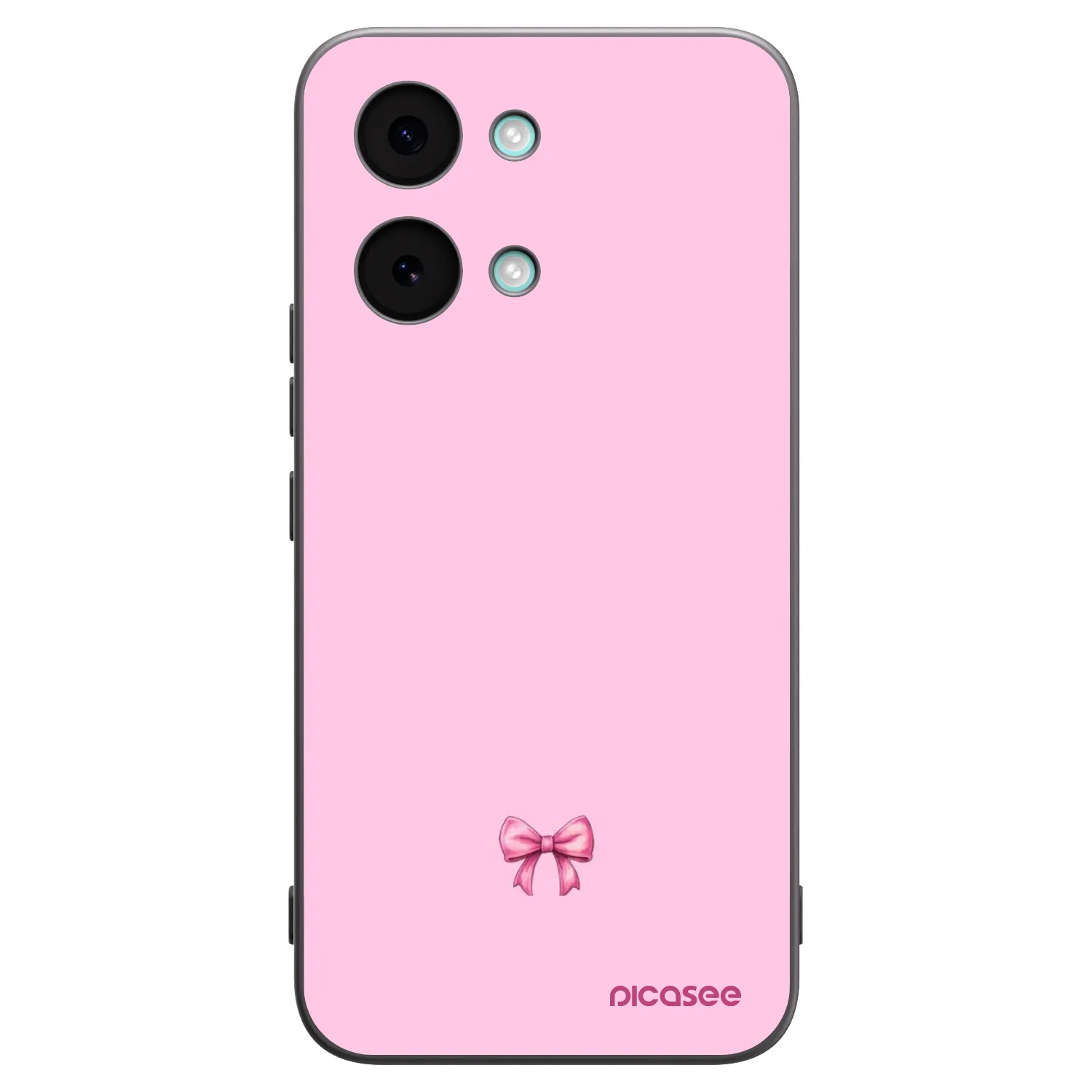 Picasee silikonowe czarne etui na Xiaomi Poco X8 Pro Max - Blush bow