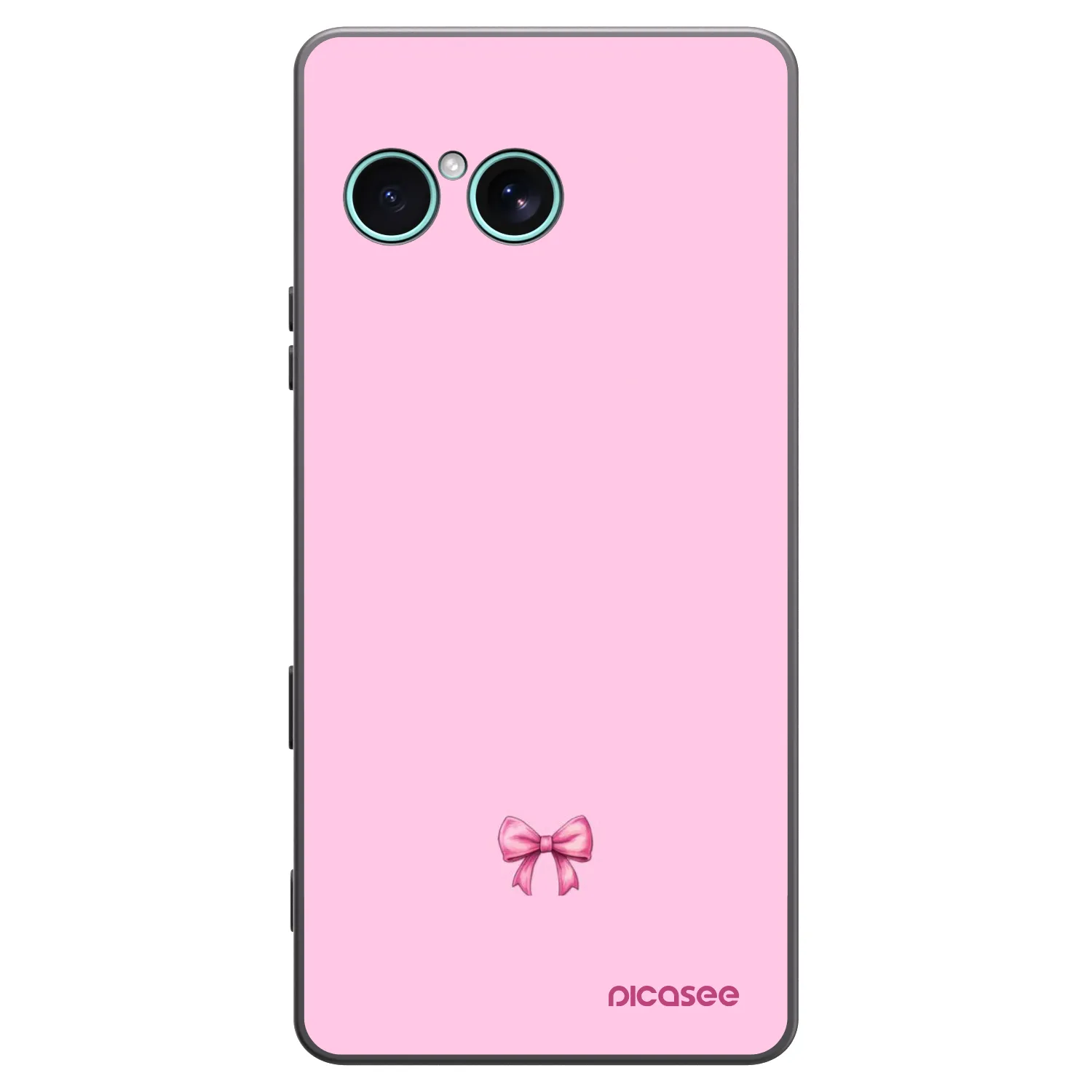 Picasee silikonowe czarne etui na Sony Xperia 10 VII - Blush bow