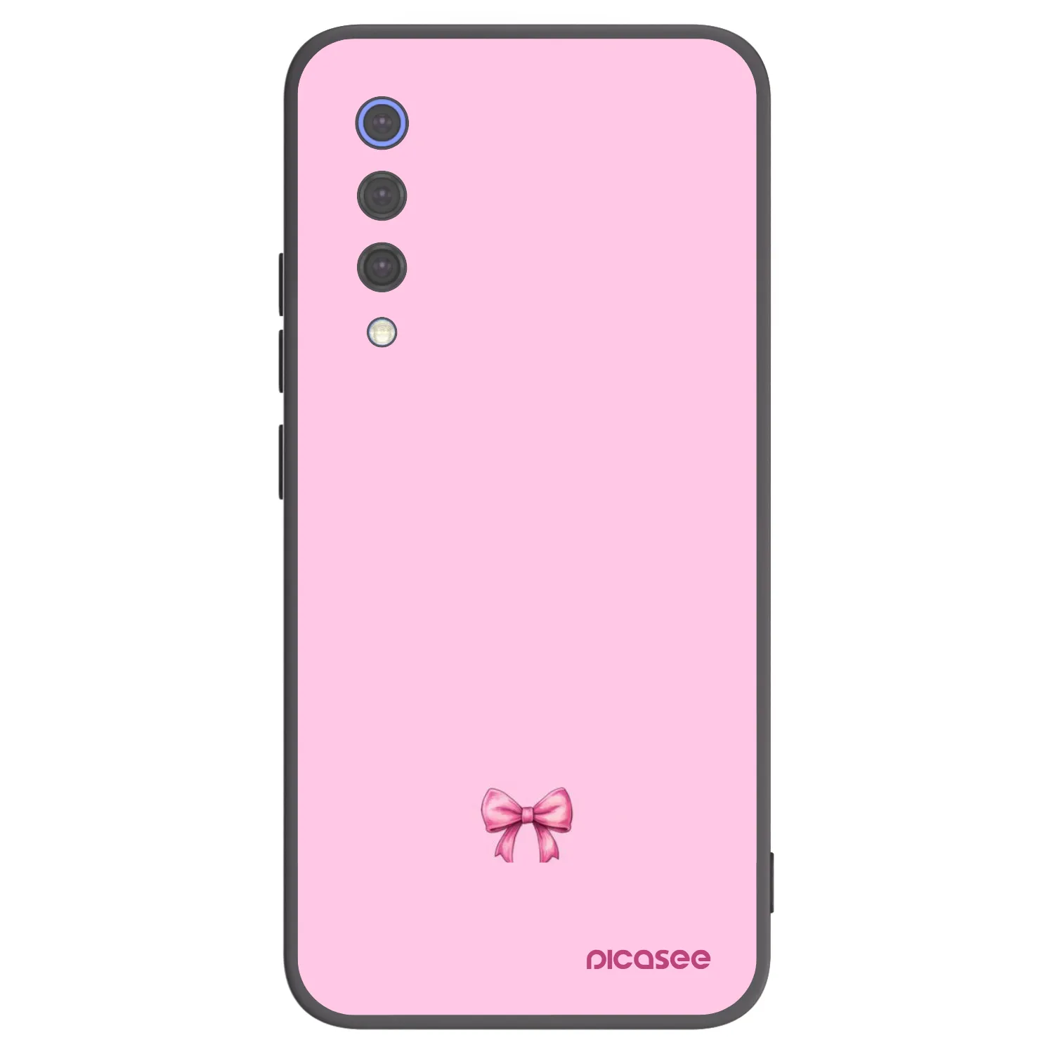 Picasee silikonowe czarne etui na Xiaomi Mi 9 SE - Blush bow