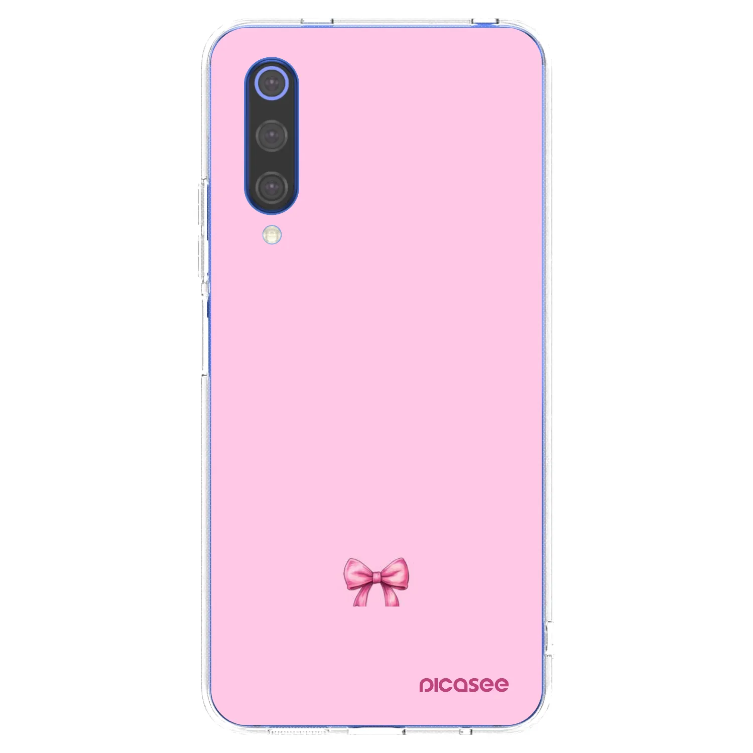 Picasee silikonowe przeźroczyste etui na Xiaomi Mi 9 SE - Blush bow