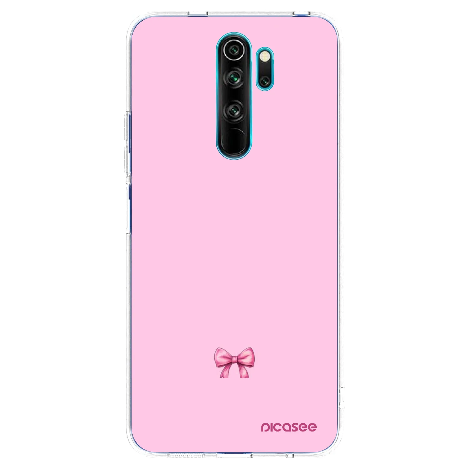 Picasee silikonowe przeźroczyste etui na Xiaomi Redmi Note 8 Pro - Blush bow