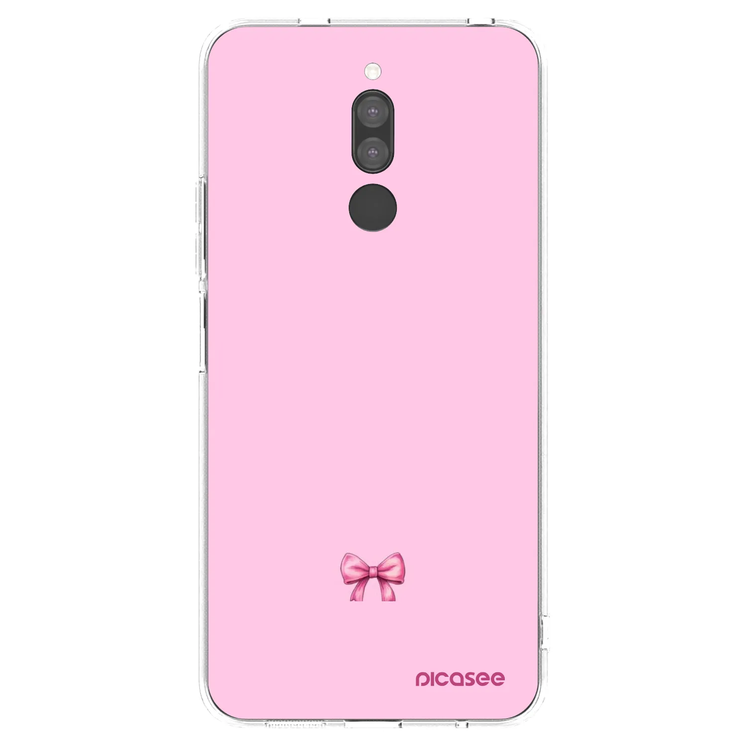 Picasee silikonowe przeźroczyste etui na Xiaomi Redmi 8 - Blush bow