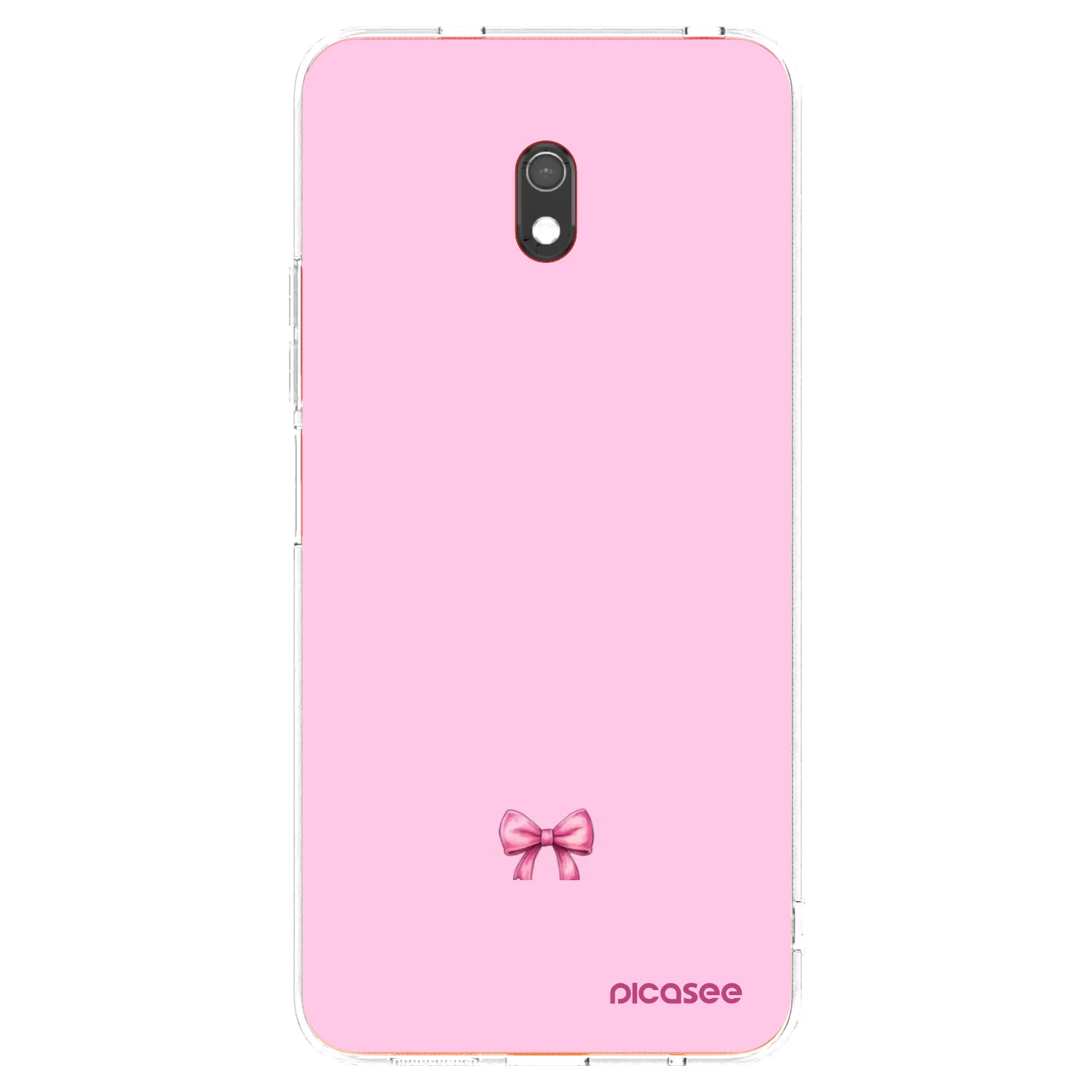 Picasee silikonowe przeźroczyste etui na Xiaomi Redmi 8A - Blush bow