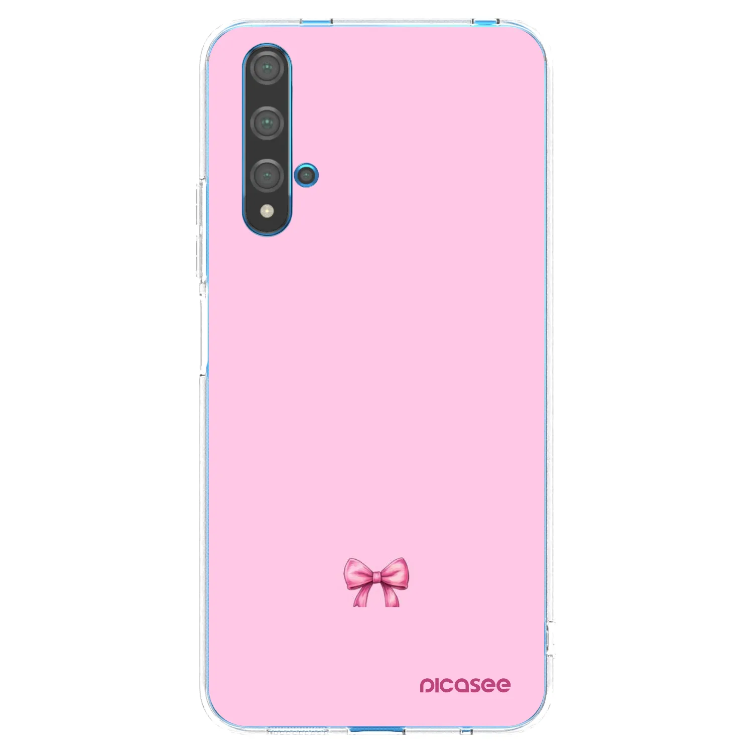 Picasee silikonowe przeźroczyste etui na Huawei Nova 5T - Blush bow