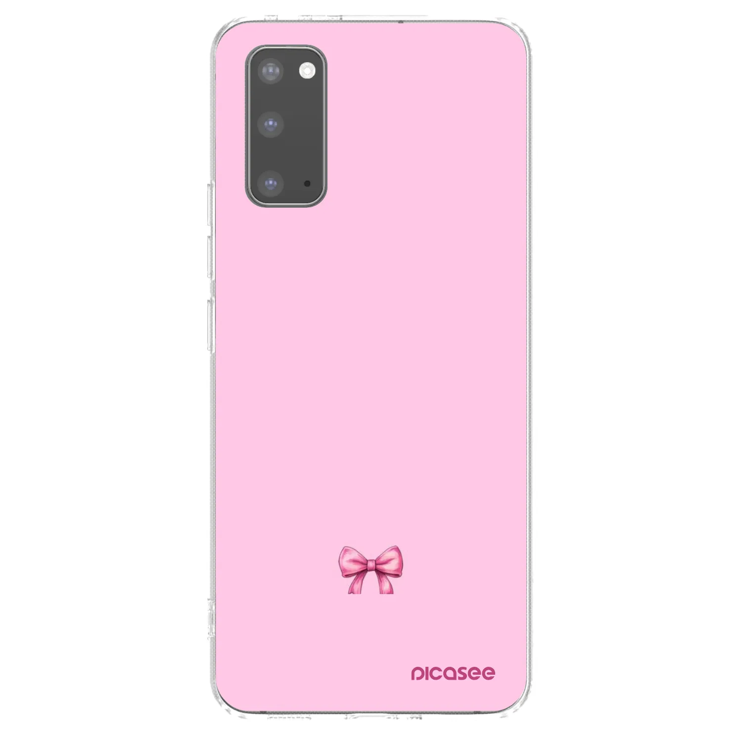 Picasee silikonowe przeźroczyste etui na Samsung Galaxy S20 G980F - Blush bow